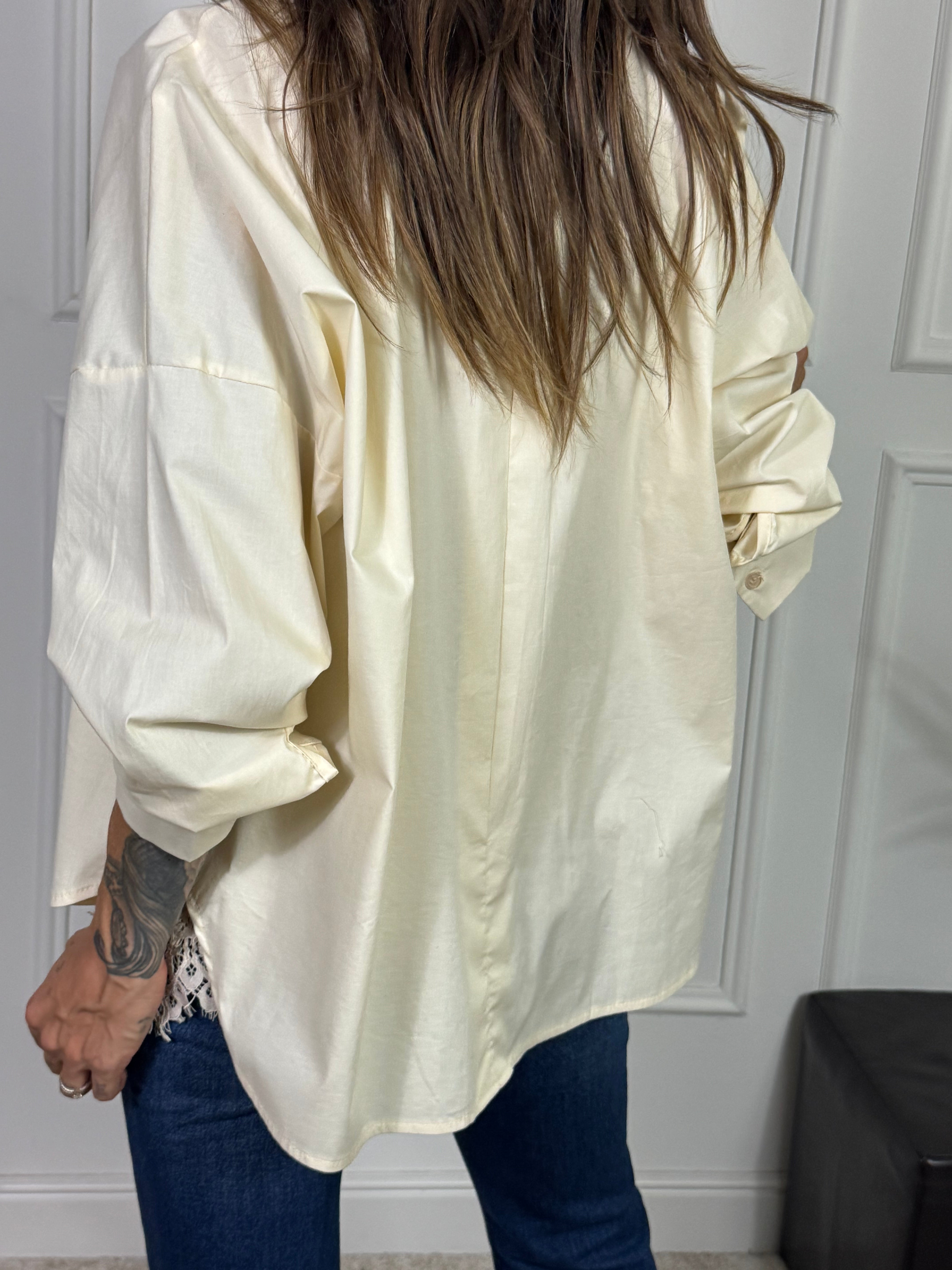 Camicia in cotone elasticizzato OVER Victoria ILMH