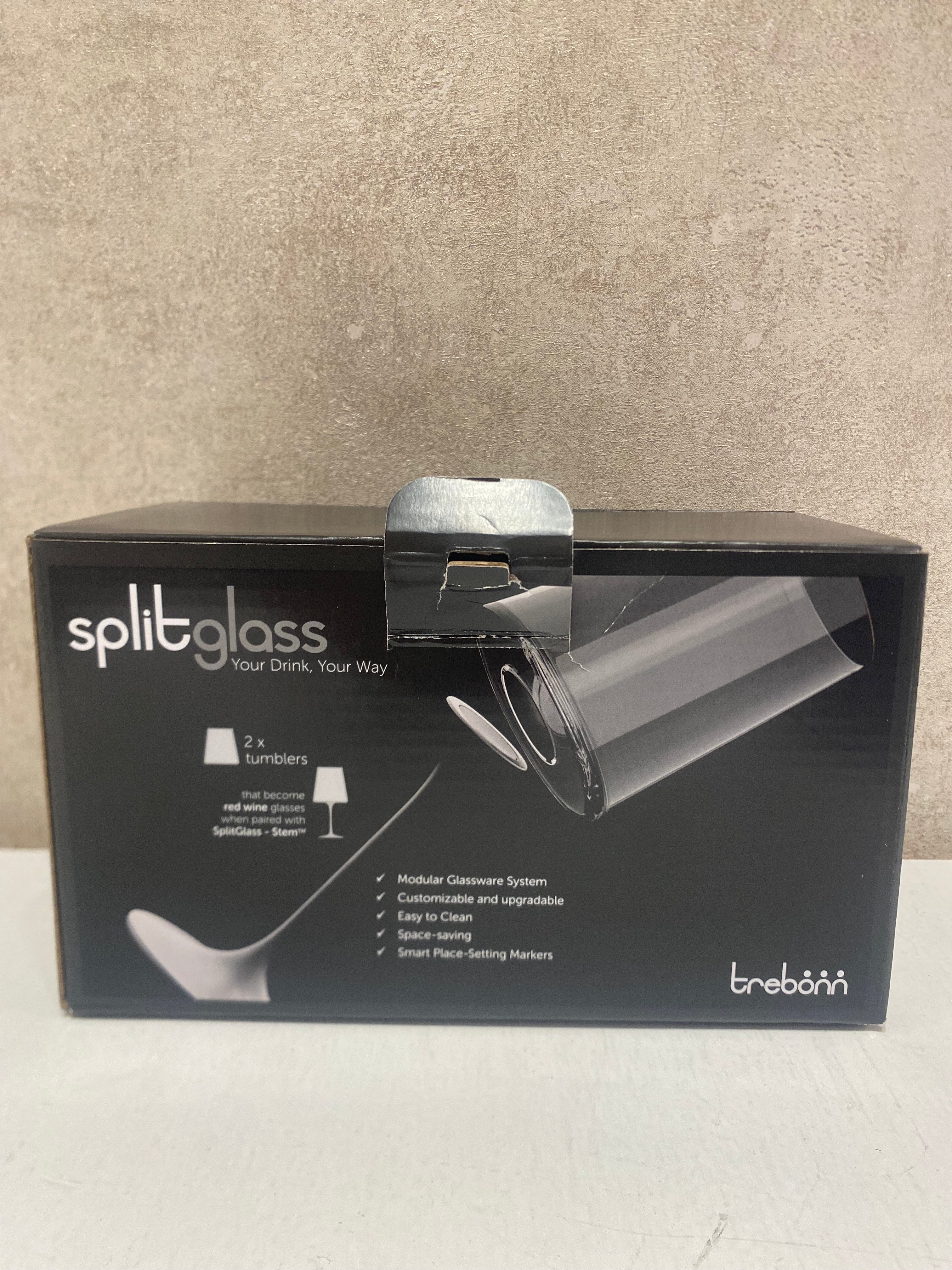 Bicchiere acq /v.rosso 2pz SPLIT GLASS
