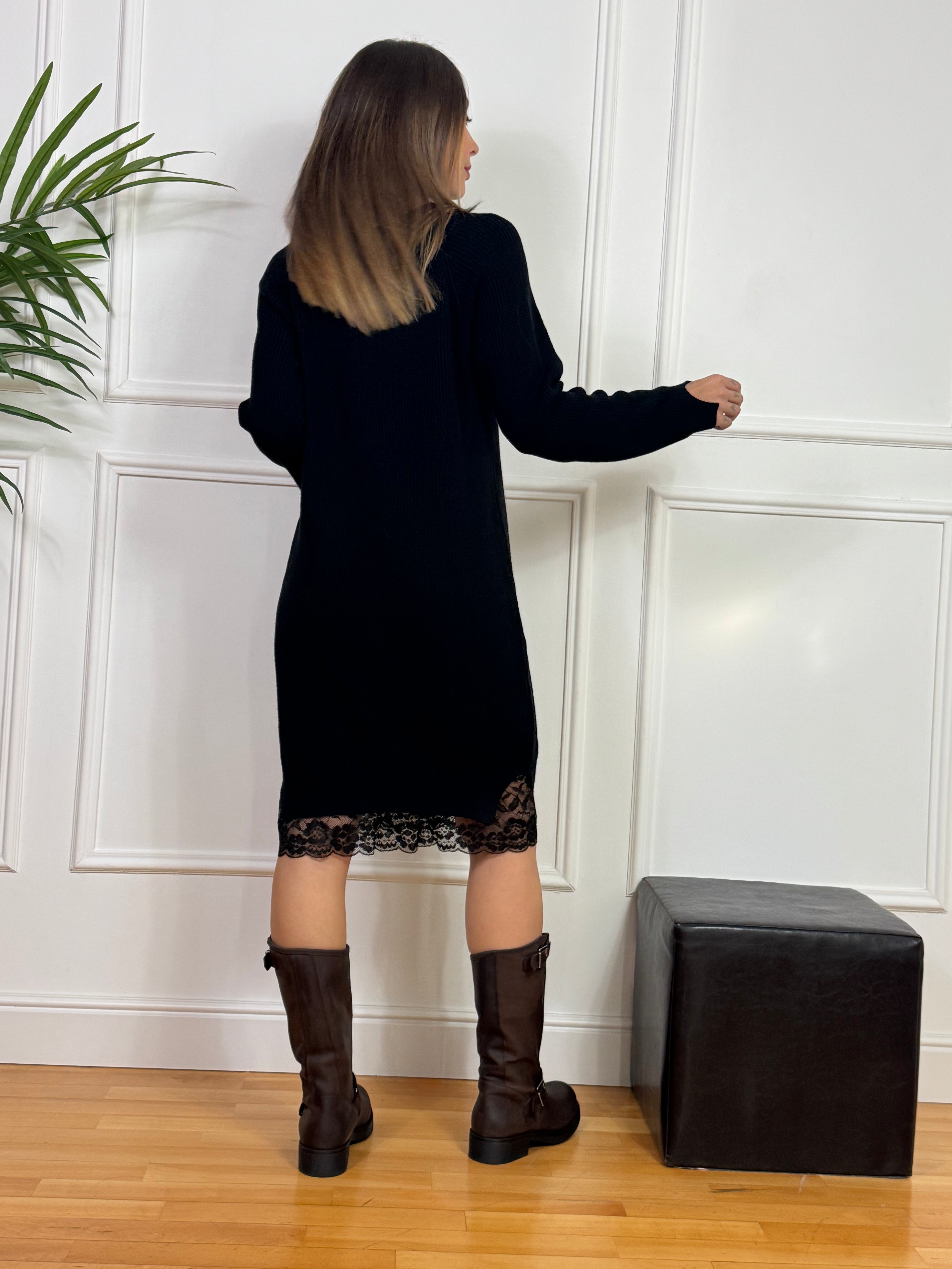 ABITO in maglia Susy Mix CON PIZZO