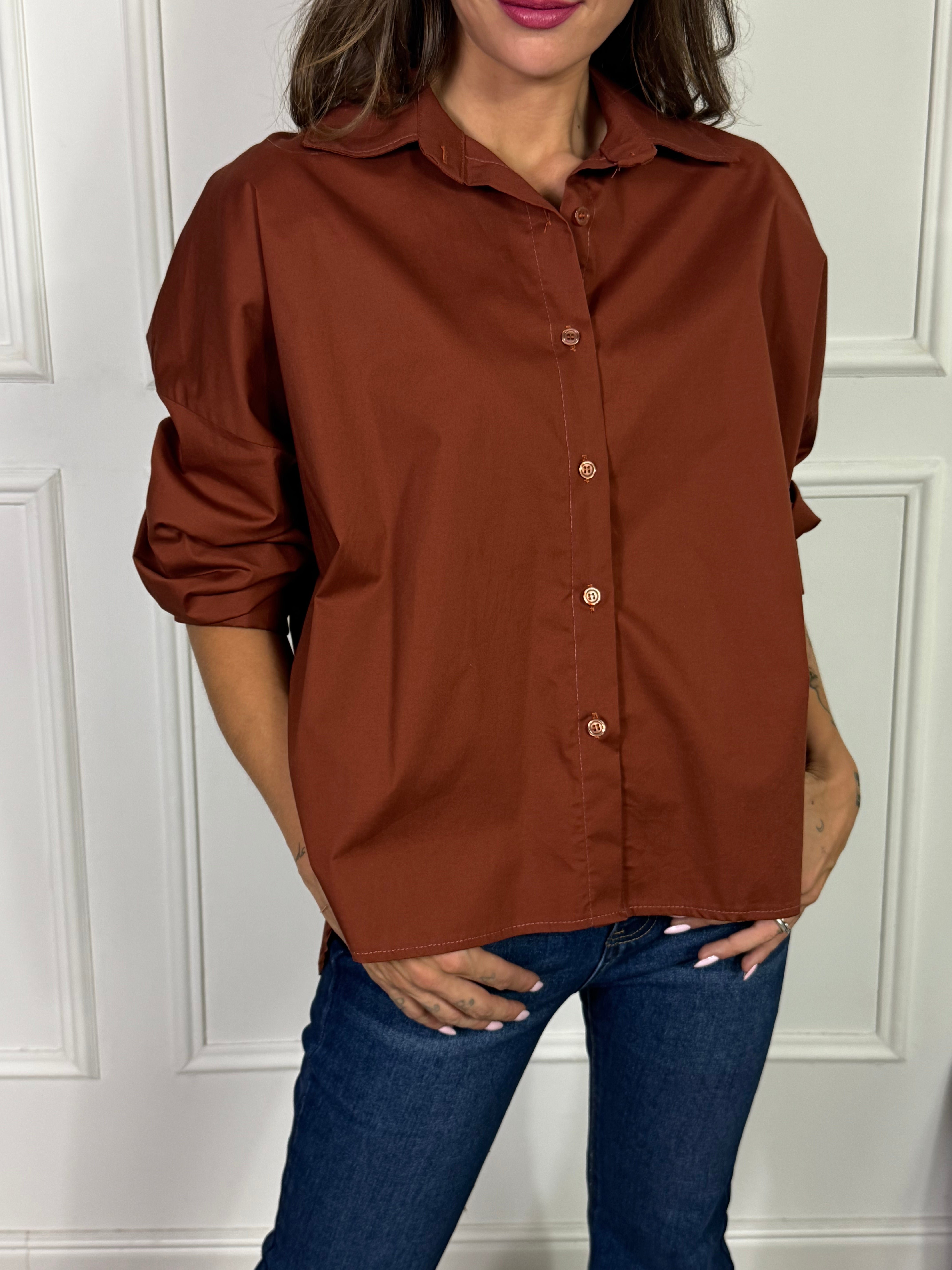 Camicia in cotone elasticizzato OVER Victoria ILMH