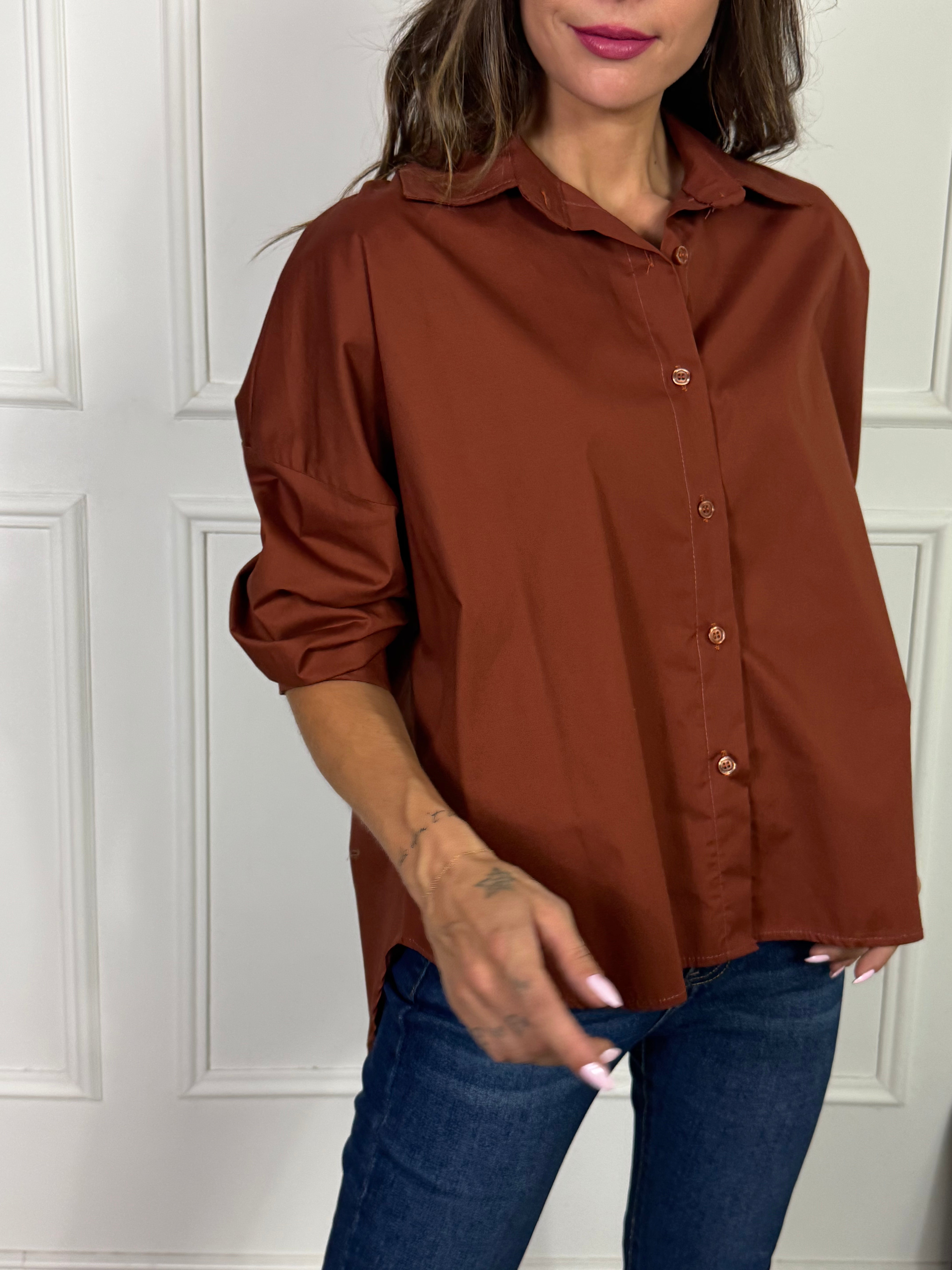 Camicia in cotone elasticizzato OVER Victoria ILMH