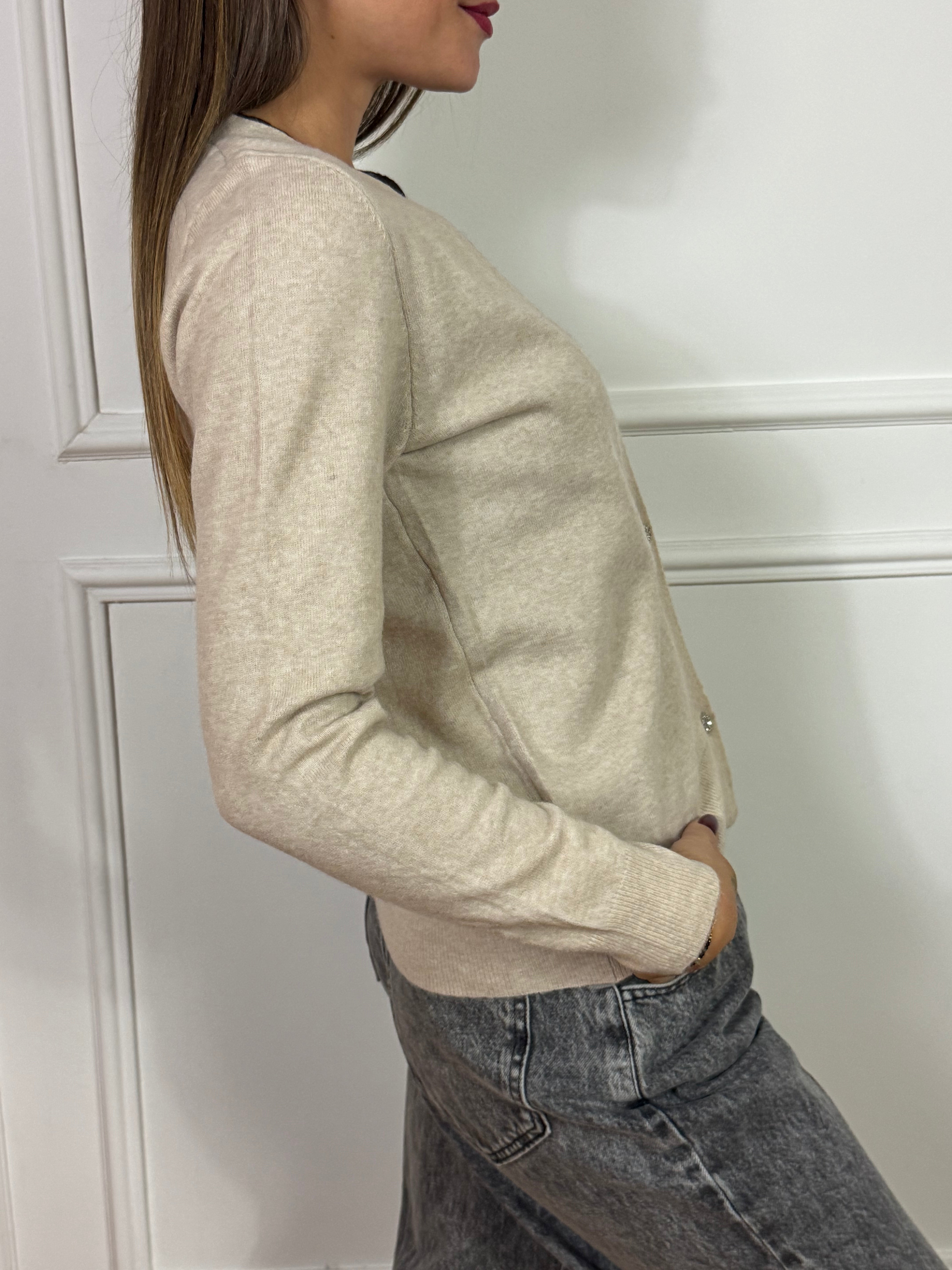 Cardigan effetto doppiato Susy Mix
