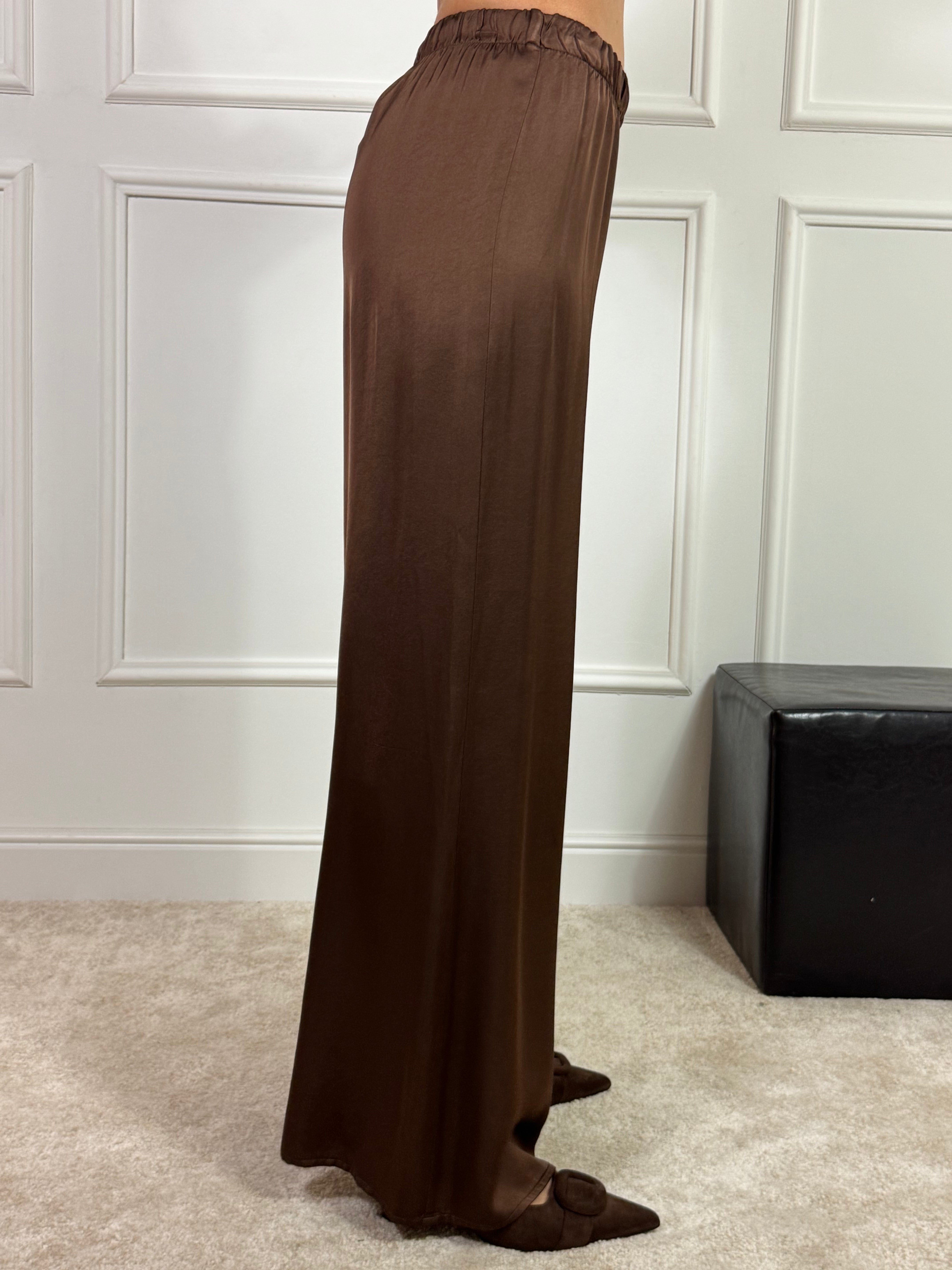Pantalone ampio in raso HAVE ONE