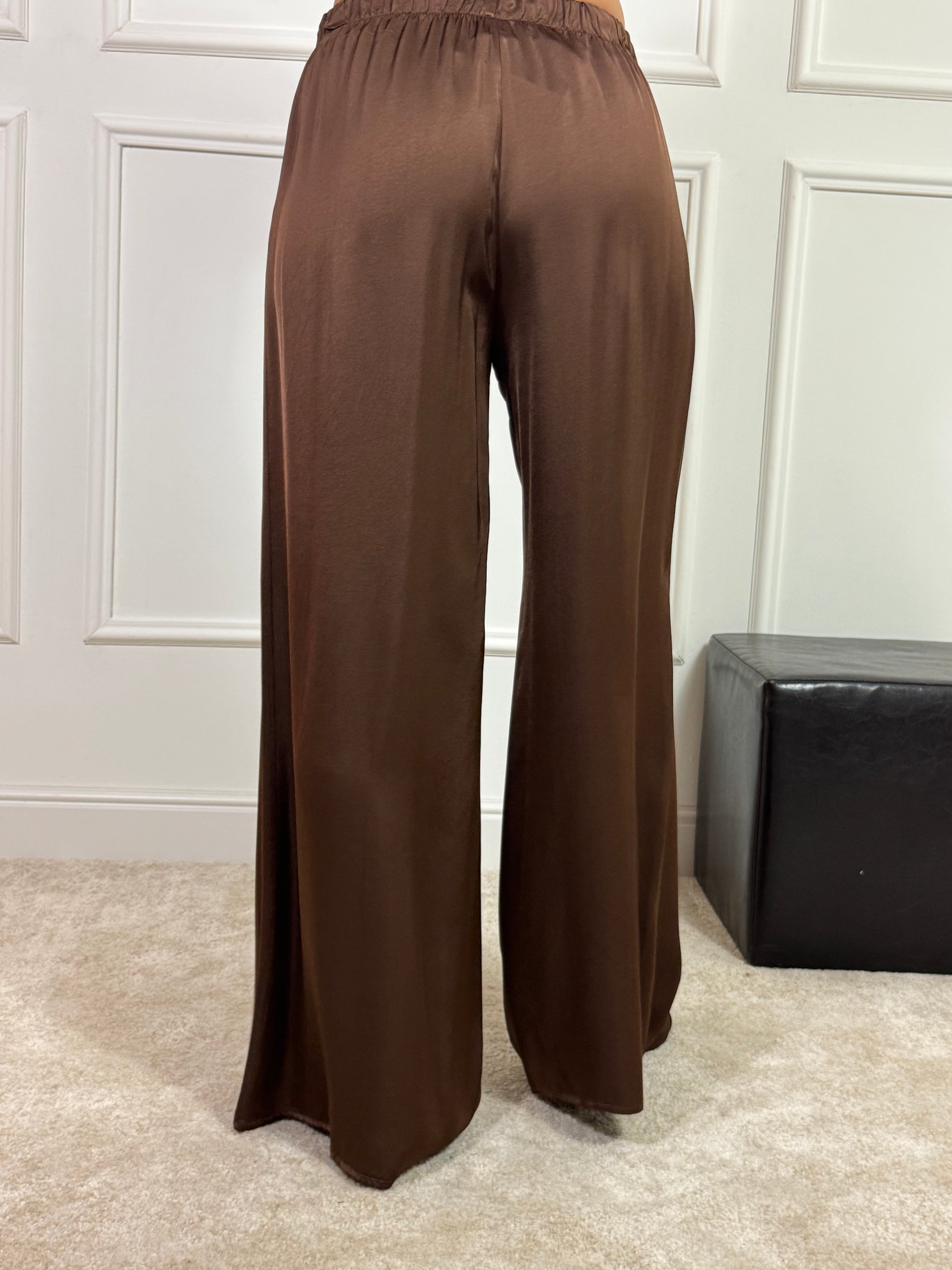 Pantalone ampio in raso HAVE ONE