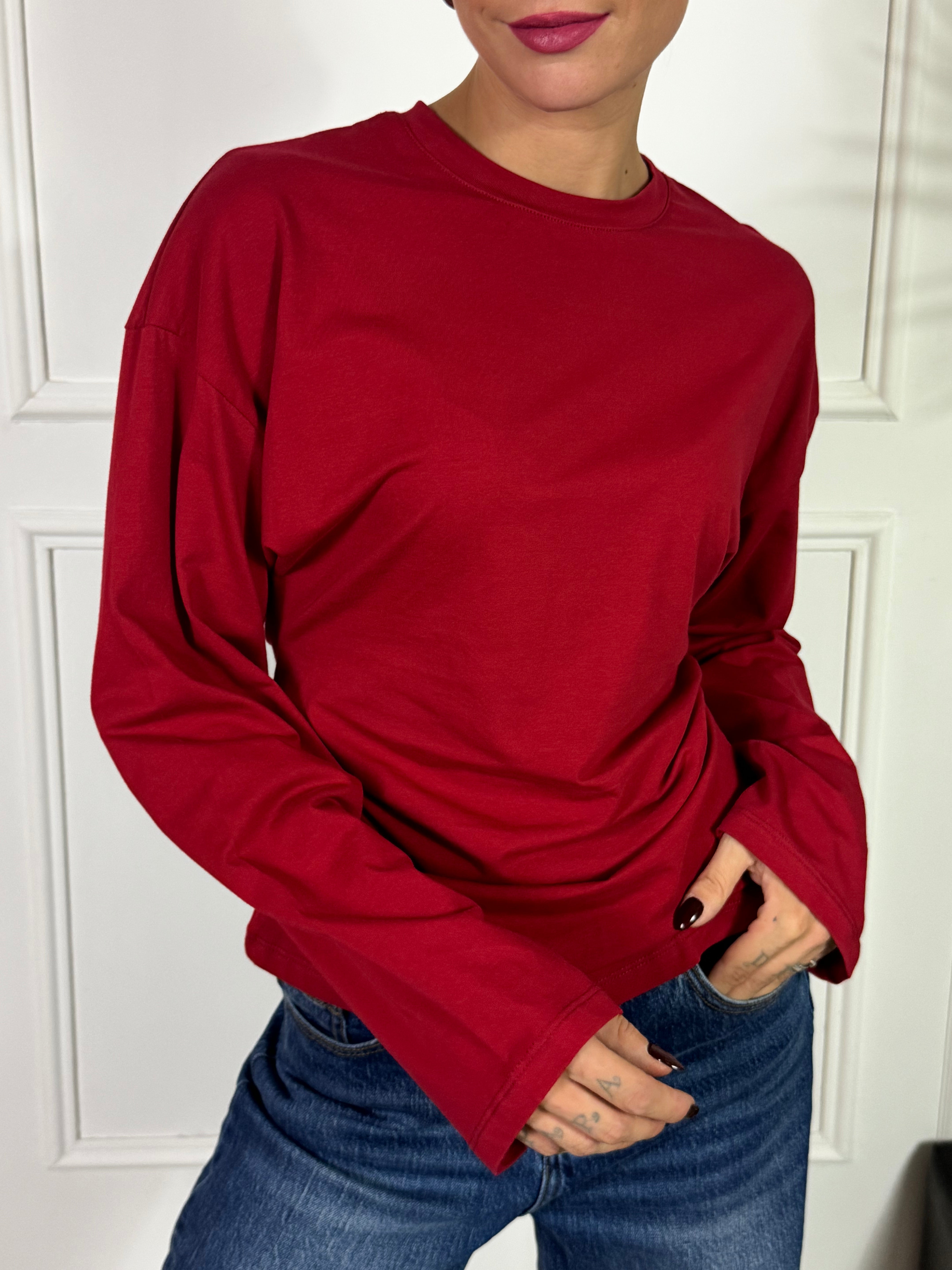 Maglia in cotone Victoria ILMH DRAPPEGGIO IN VITA