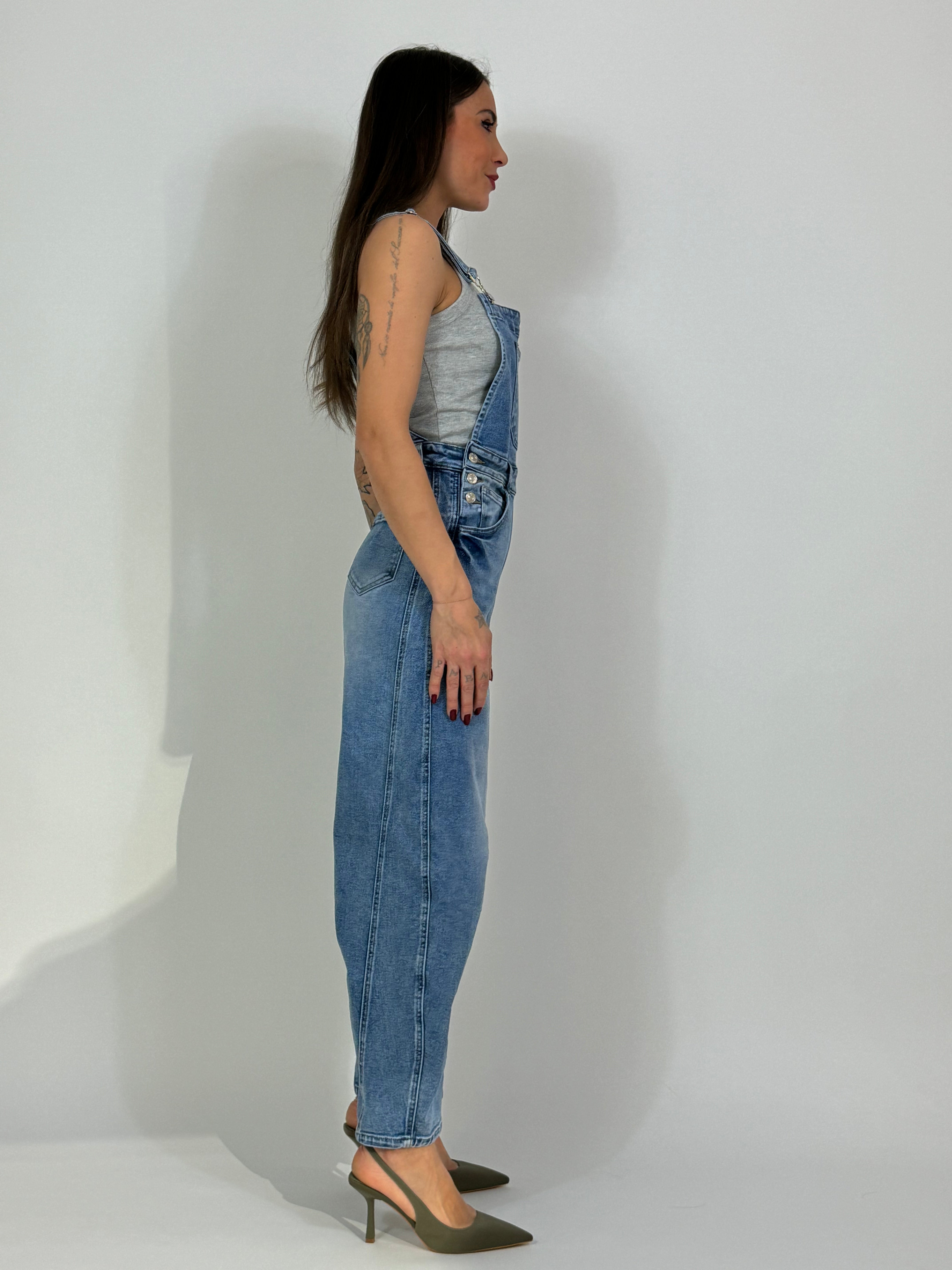 Salopette di jeans Susy Mix pantalone a FERRO DI CAVALLO