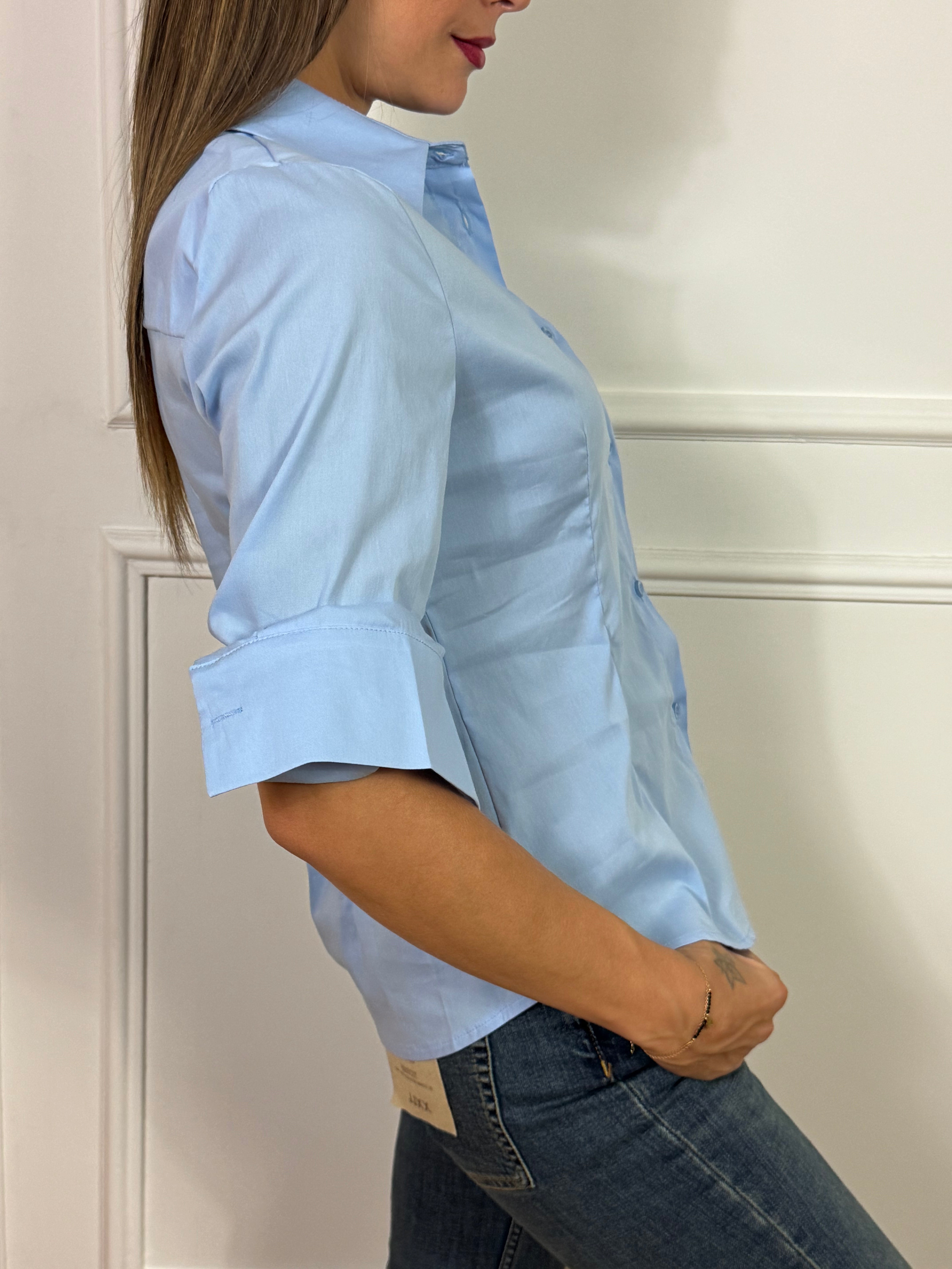 Camicia Susy Mix con BOTTONE GIOIELLO