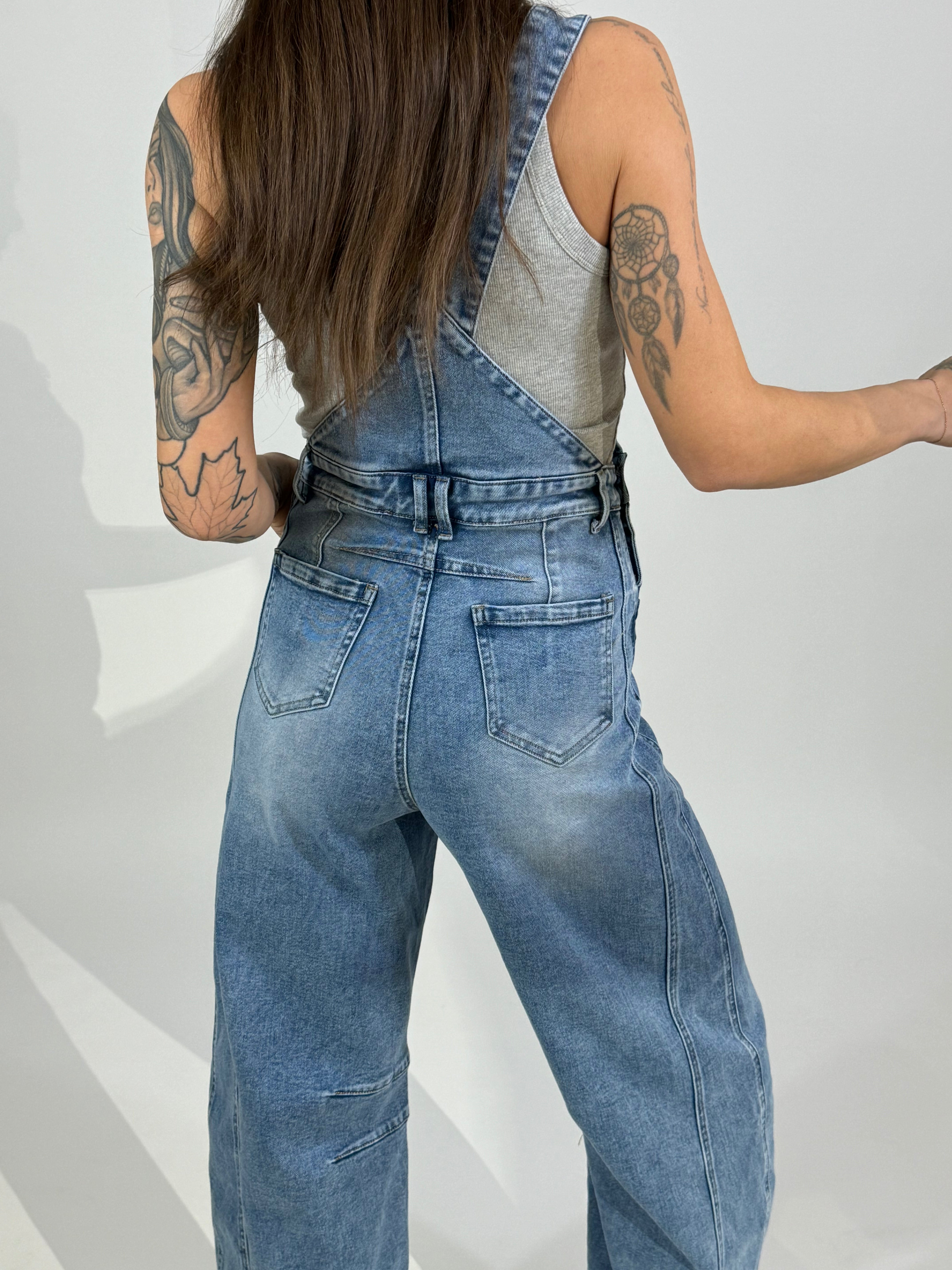 Salopette di jeans Susy Mix pantalone a FERRO DI CAVALLO