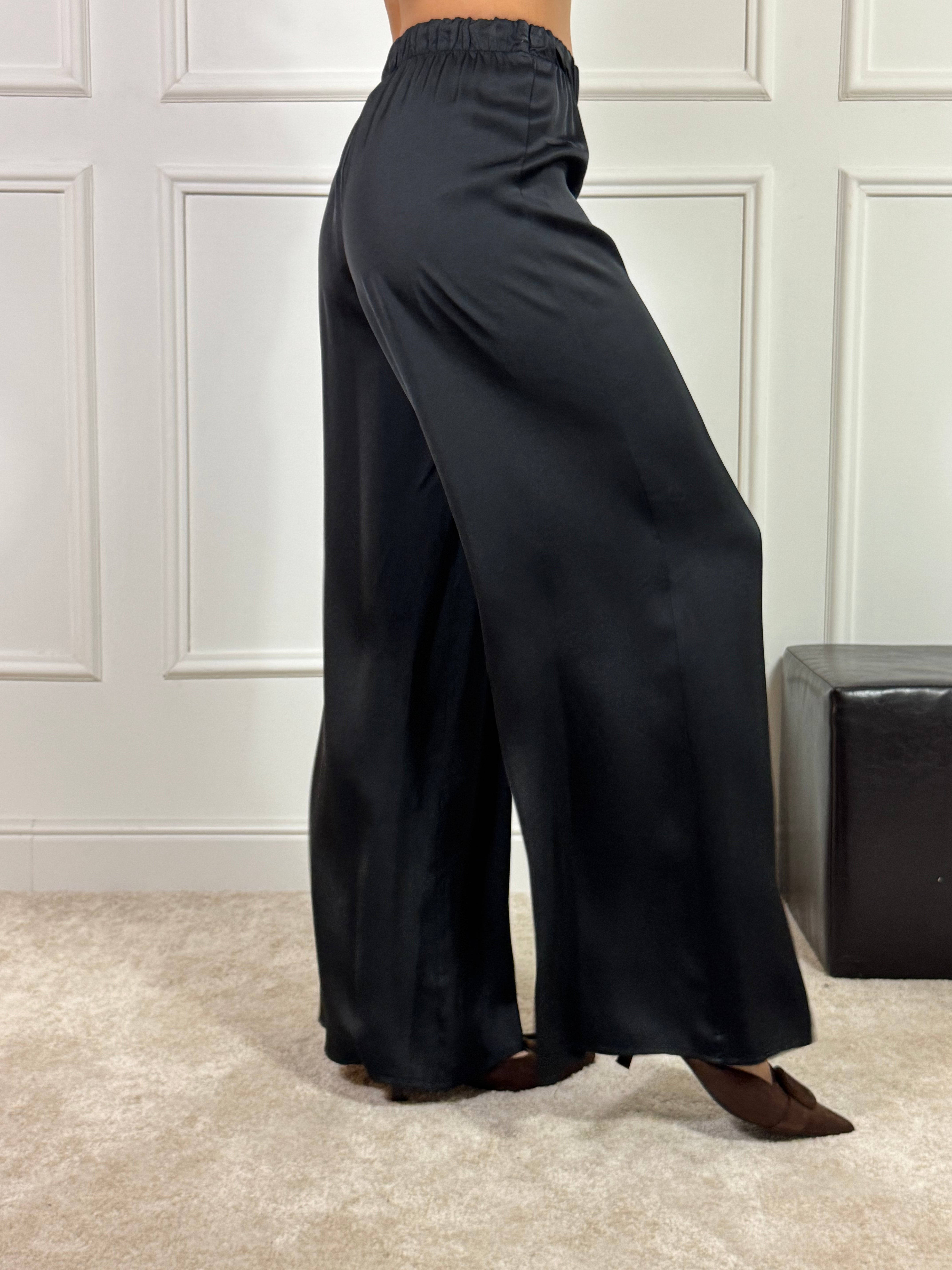 Pantalone ampio in raso HAVE ONE