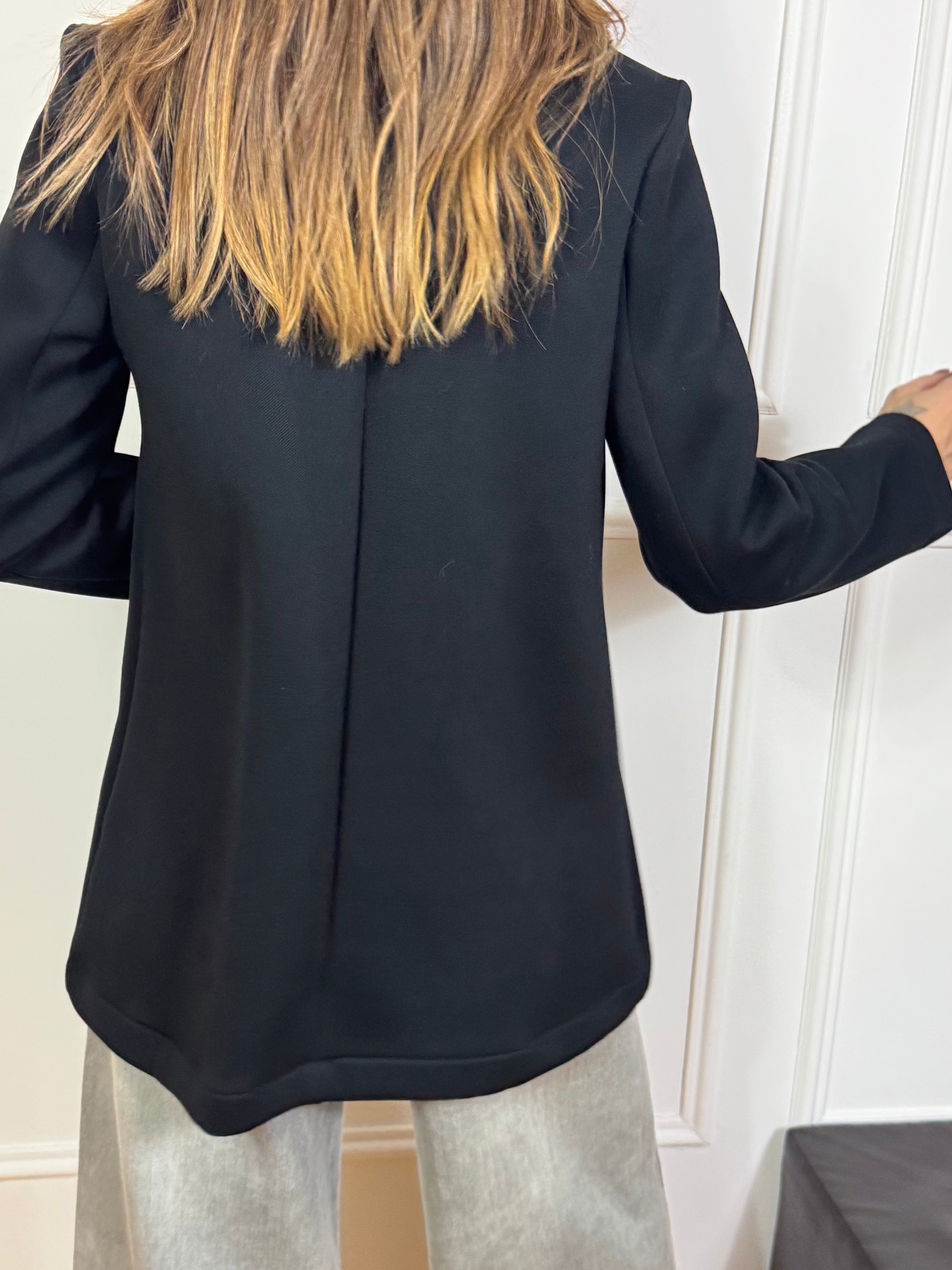 Cappotto in tessuto tecnico Motel con collo ecopelliccia