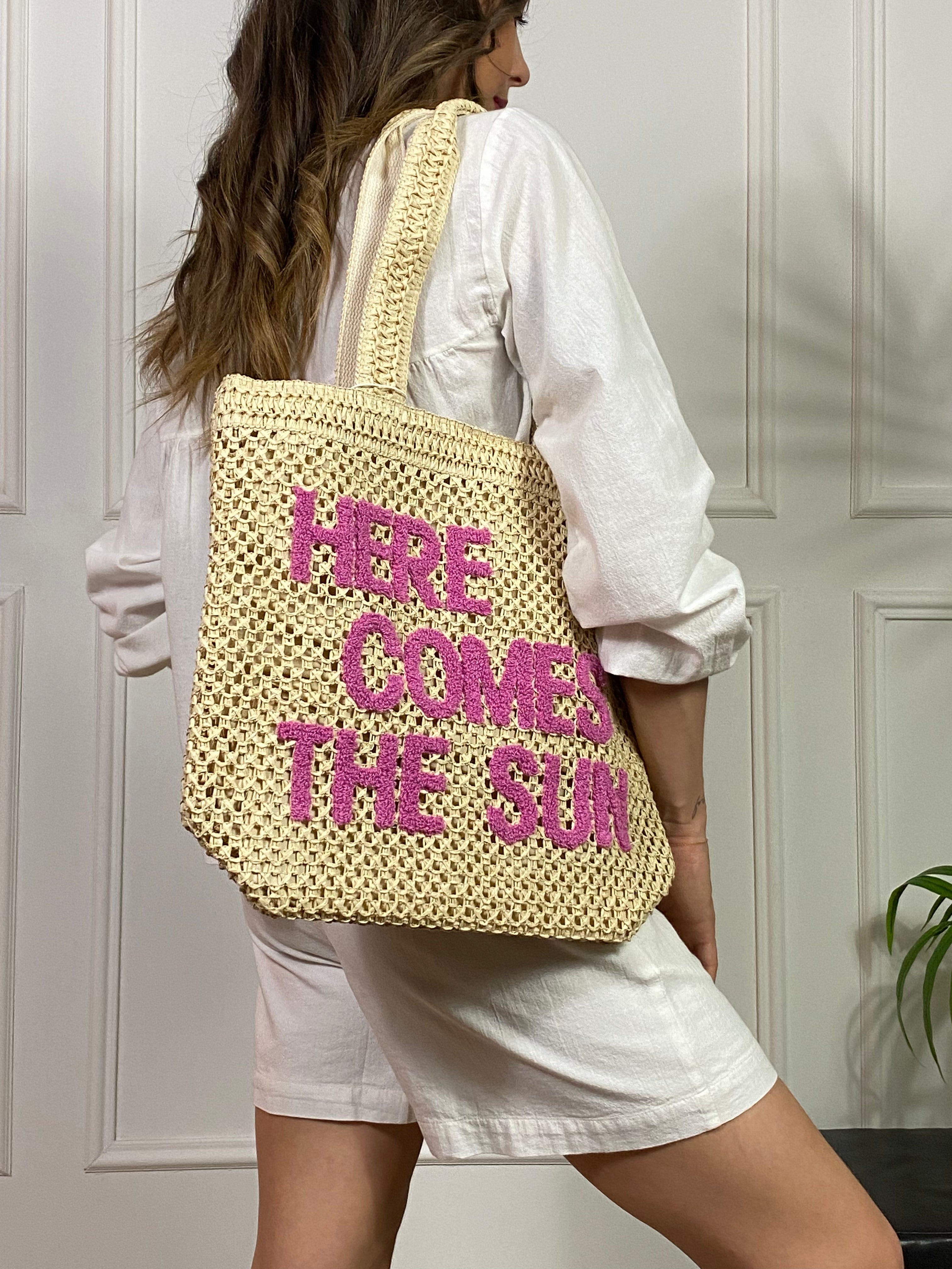 Borsa summer tote sac JJXX - HERE COMES THE SUN