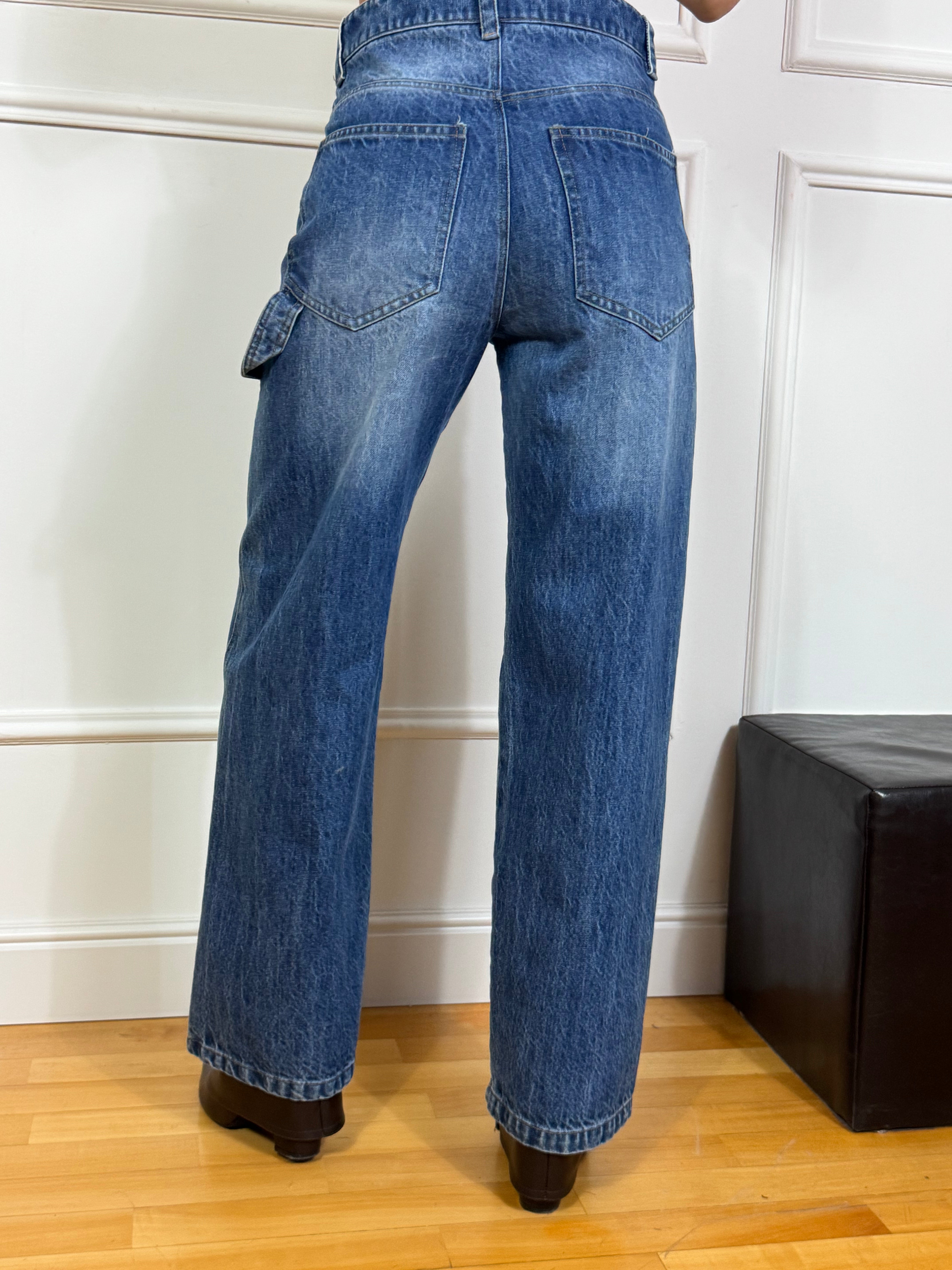 Jeans Motel WIDE LEG VITA ALTA