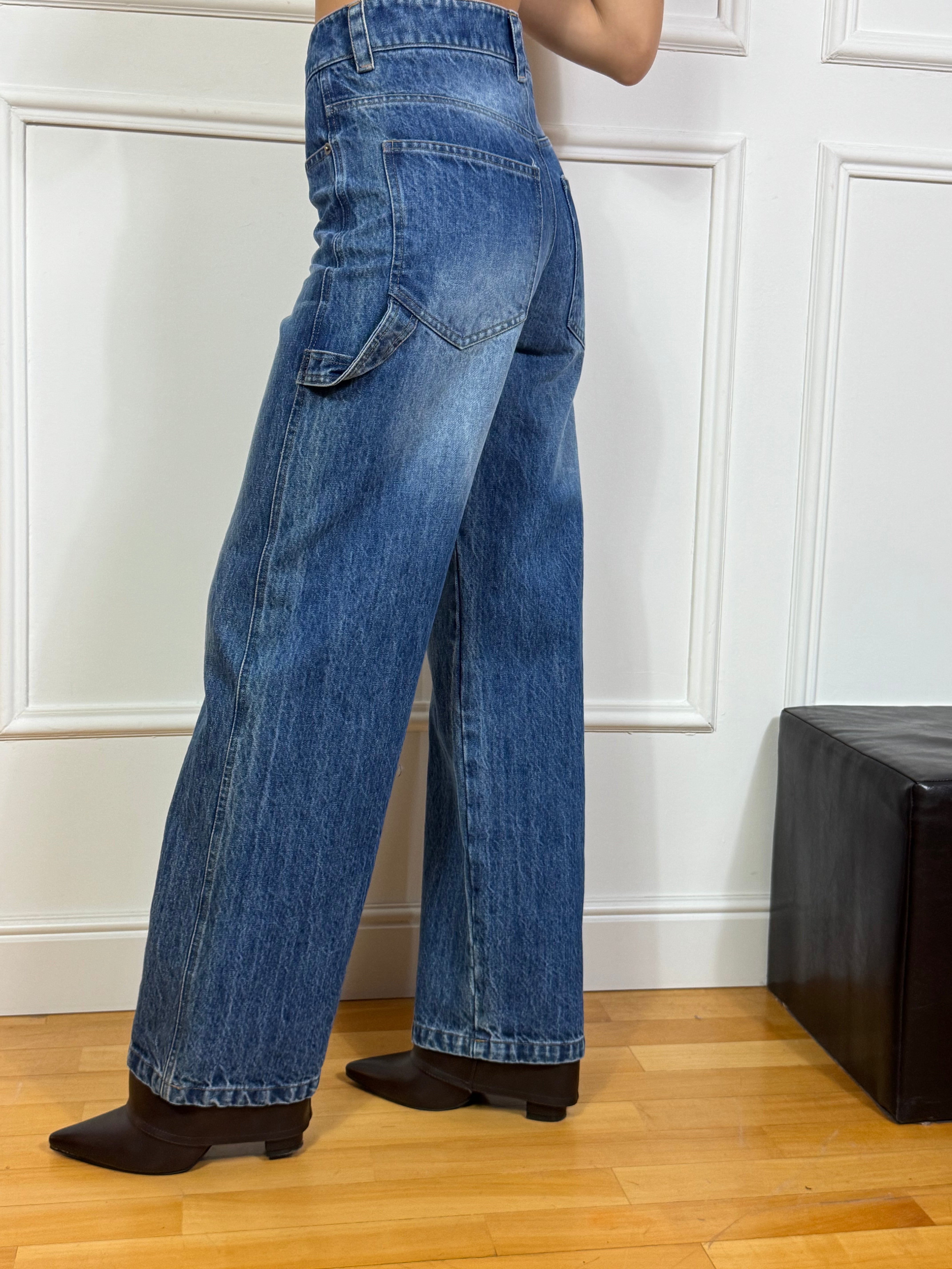 Jeans Motel WIDE LEG VITA ALTA