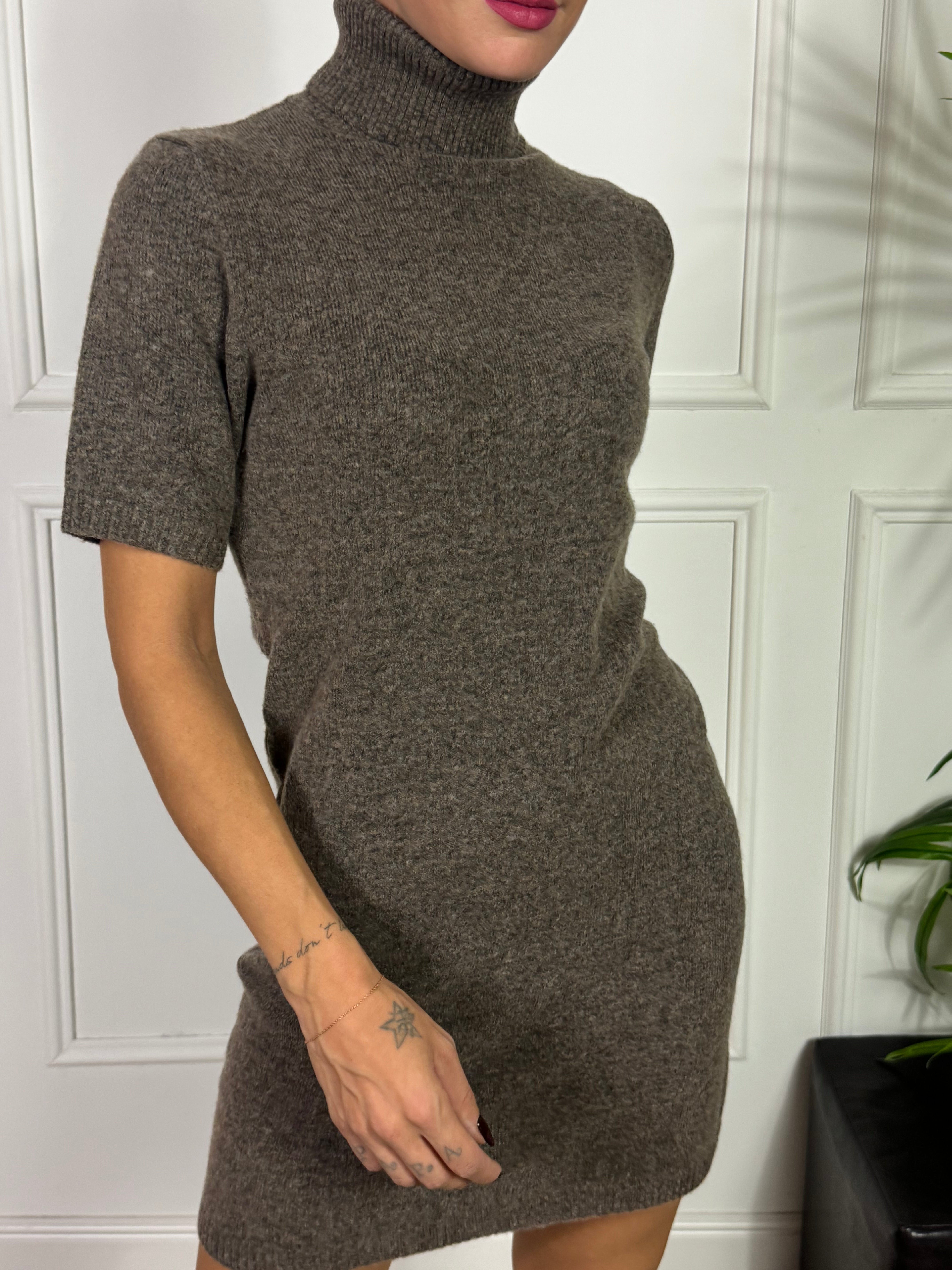 ABITO dolcevita in maglia manica corta JJXX VALERIA ROLL NECK