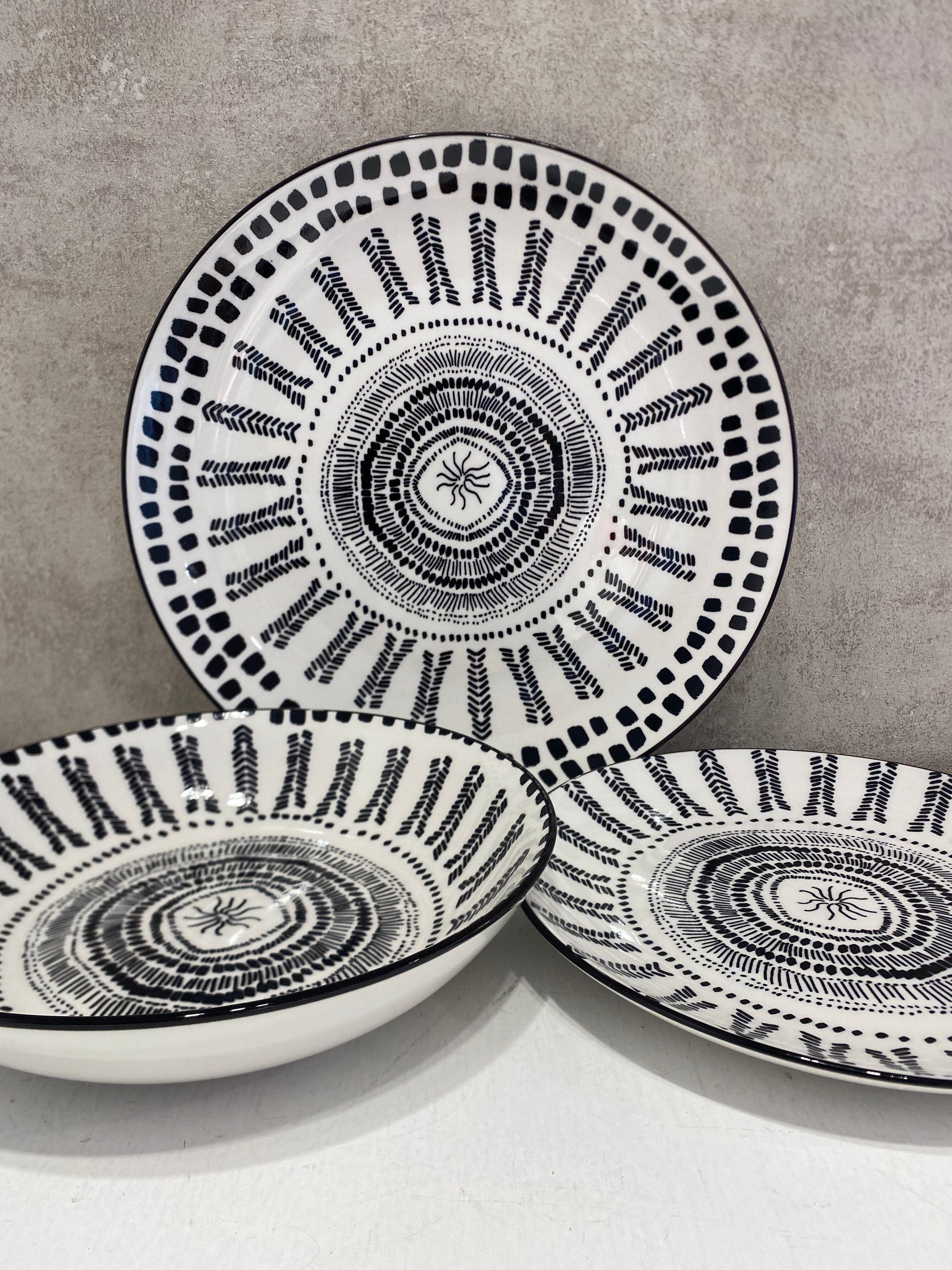 Piatti set 18pz ETNIC