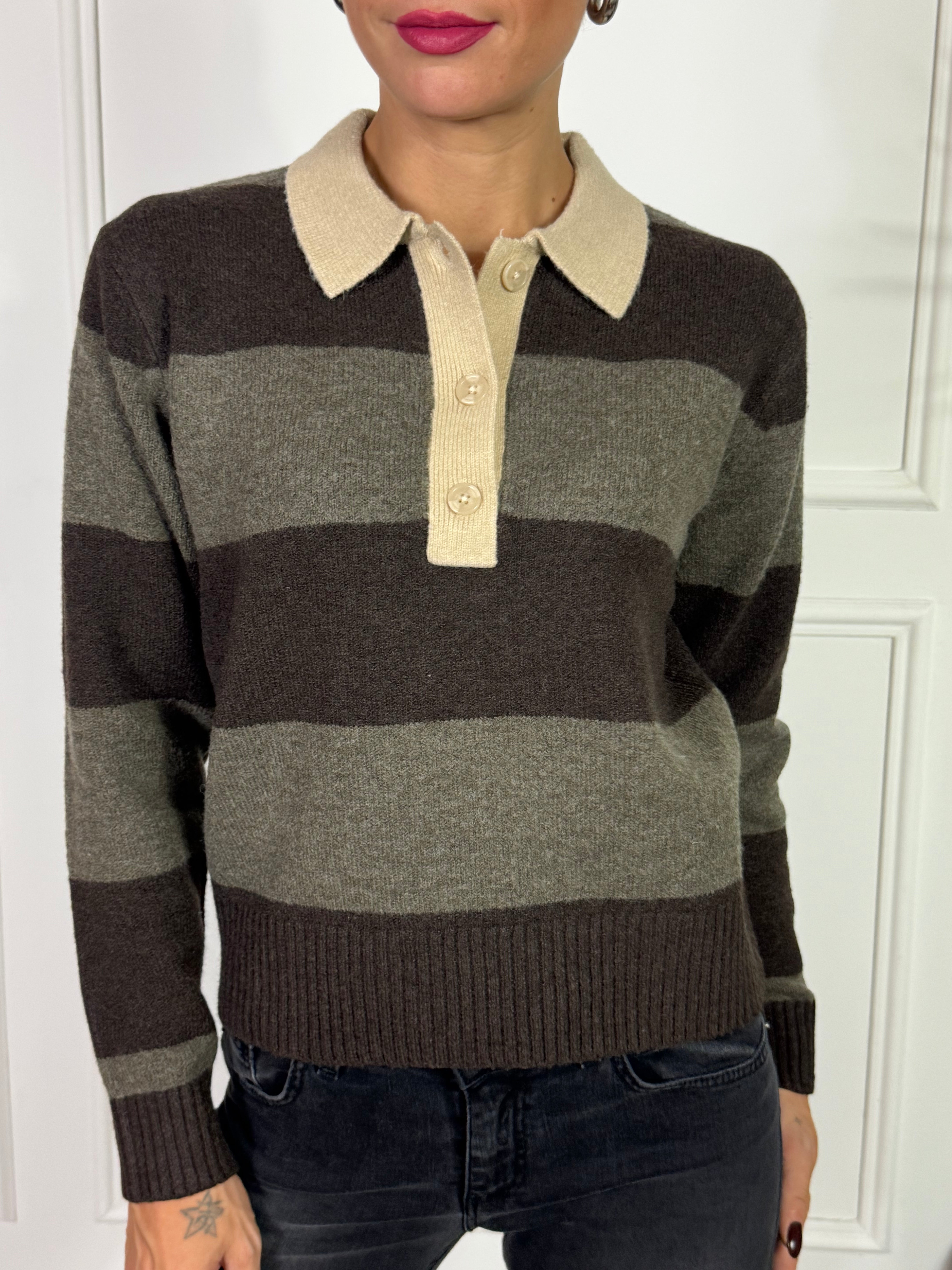 Maglia POLO RIGHE JJXX RUBY