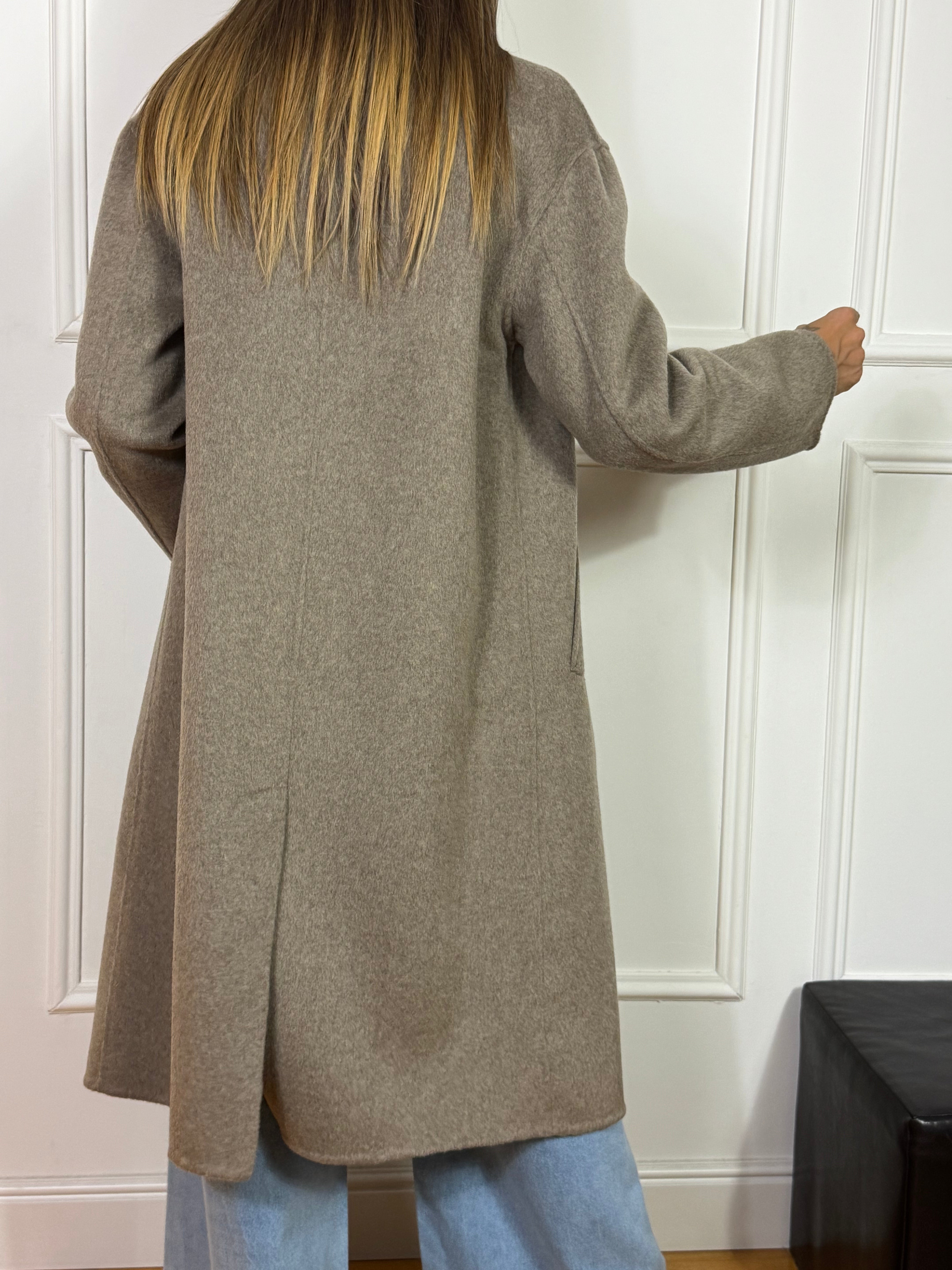 Cappotto lungo doppiopetto Have One rasato
