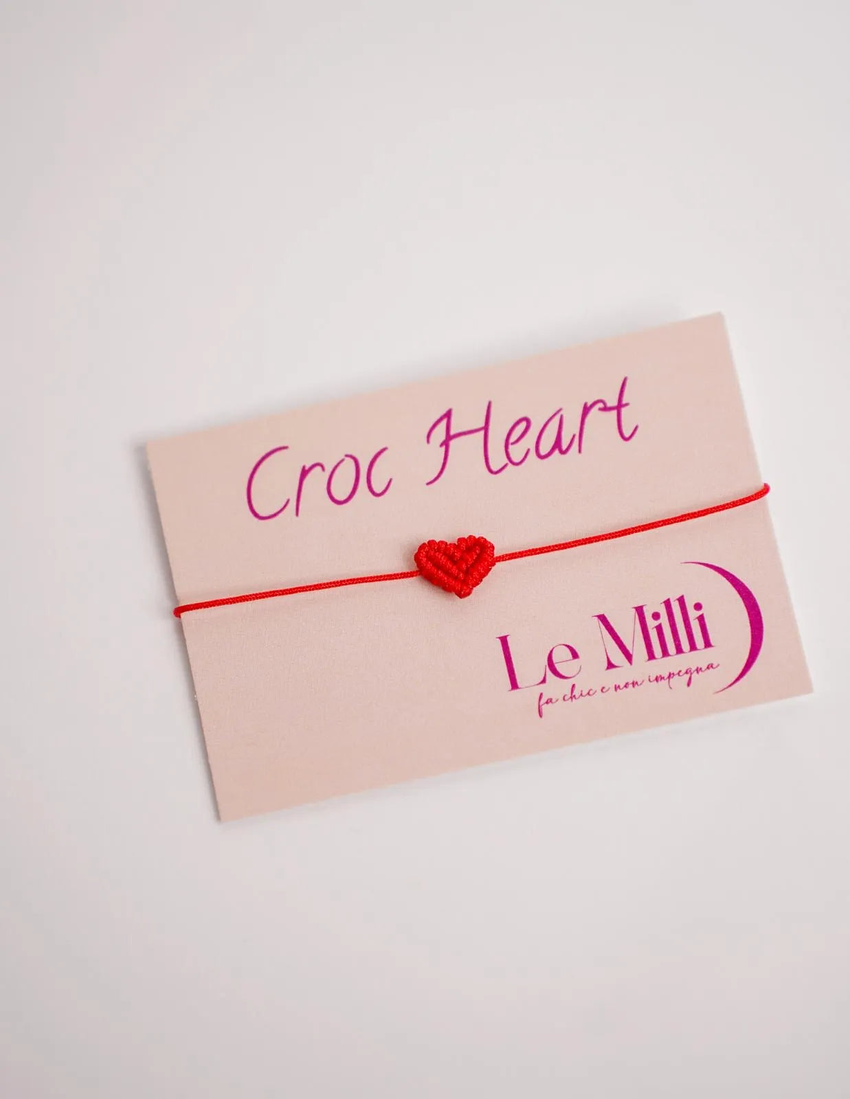Braccialetto in corda Le Milli CUORE
