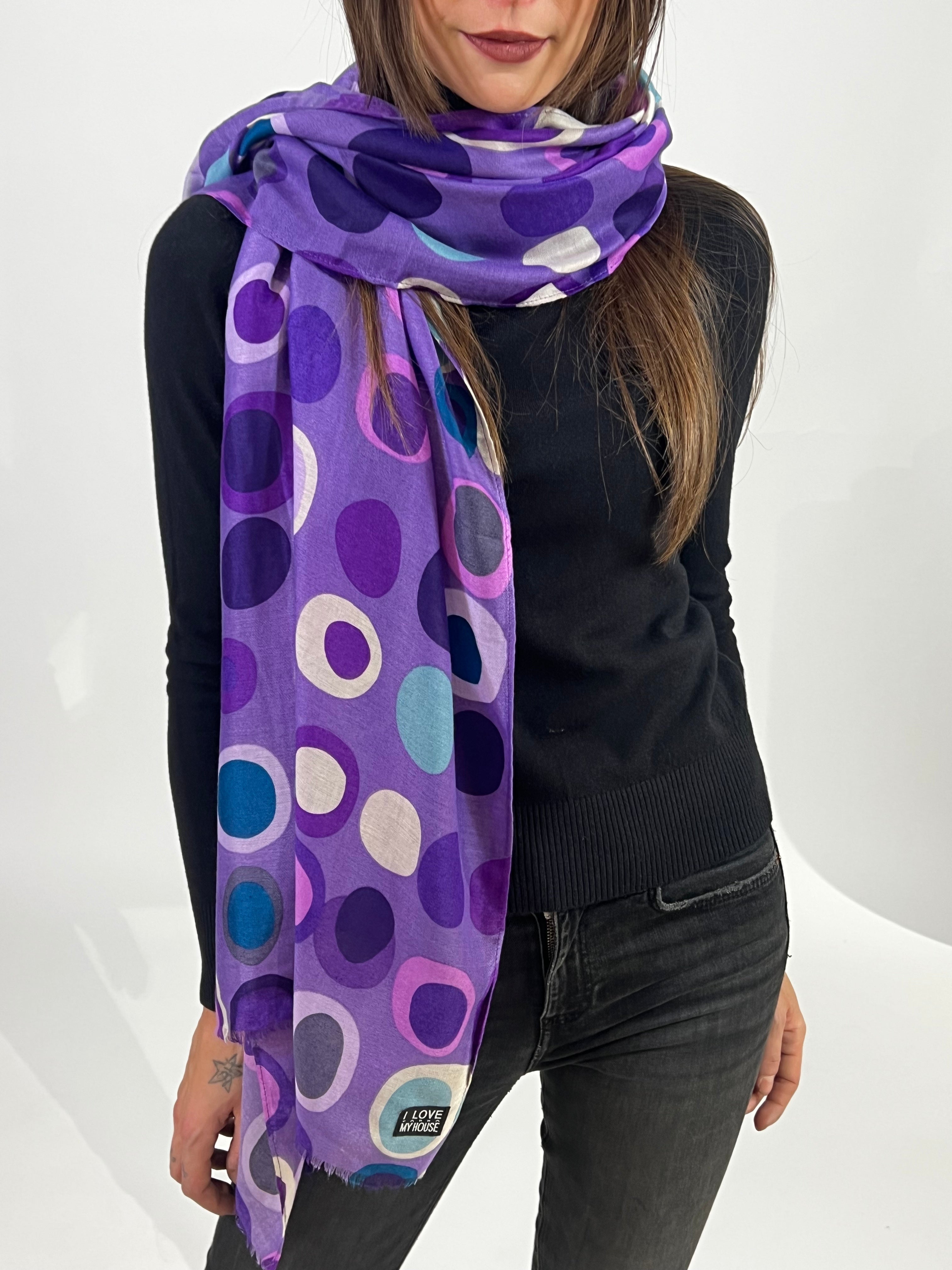 Sciarpa foulard CERCHI