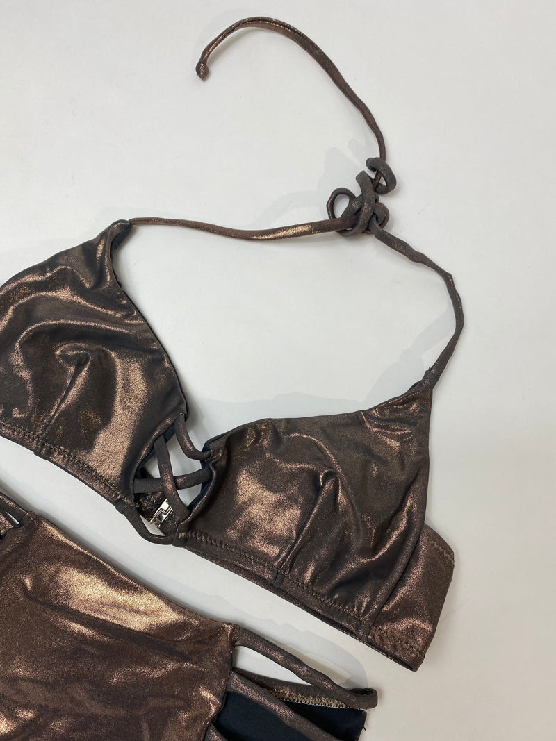 Costume bikini Susy Mix cangiante slip a vita alta