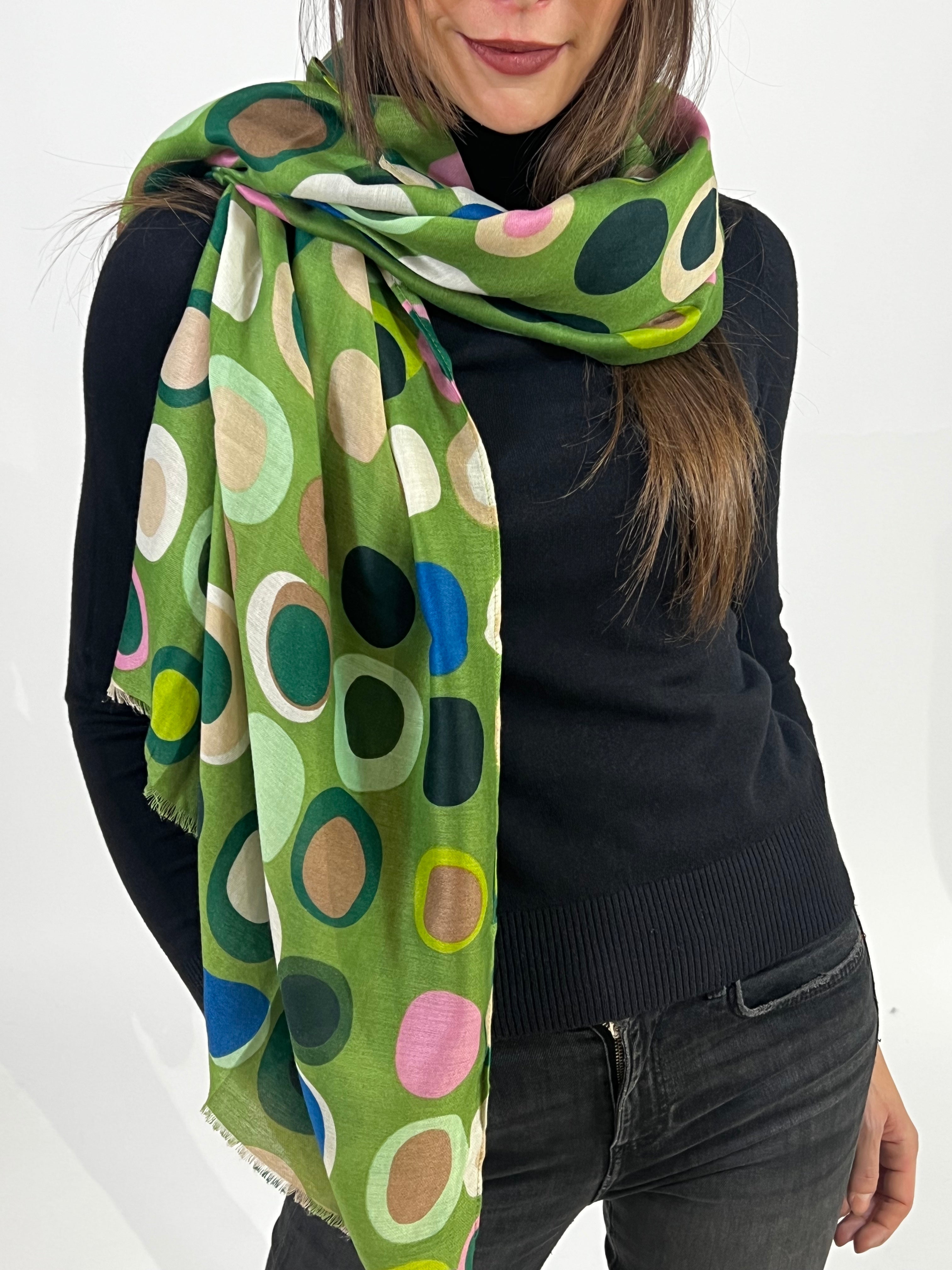 Sciarpa foulard CERCHI