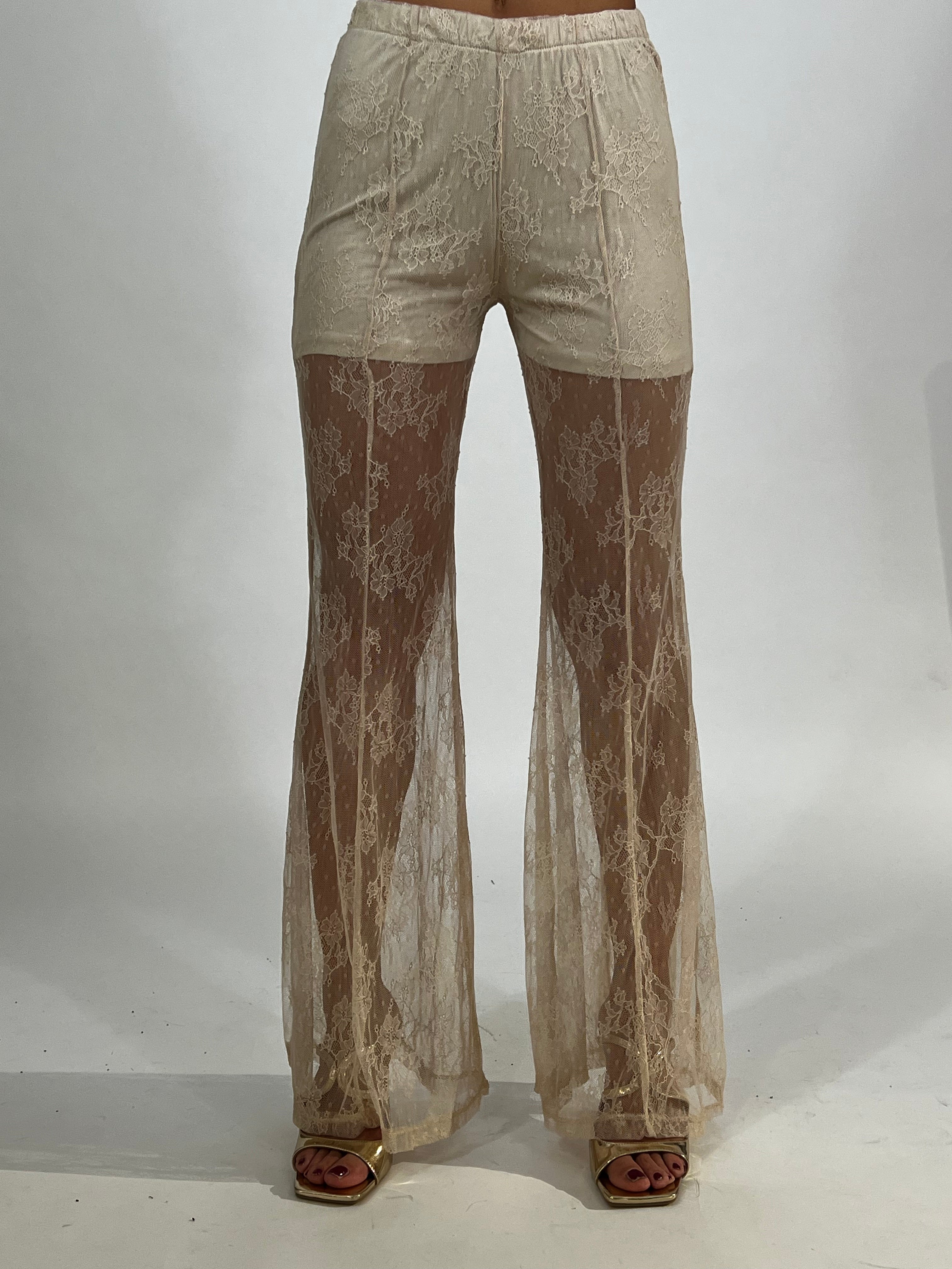 Pantalone in pizzo Victoria ILMH a zampa