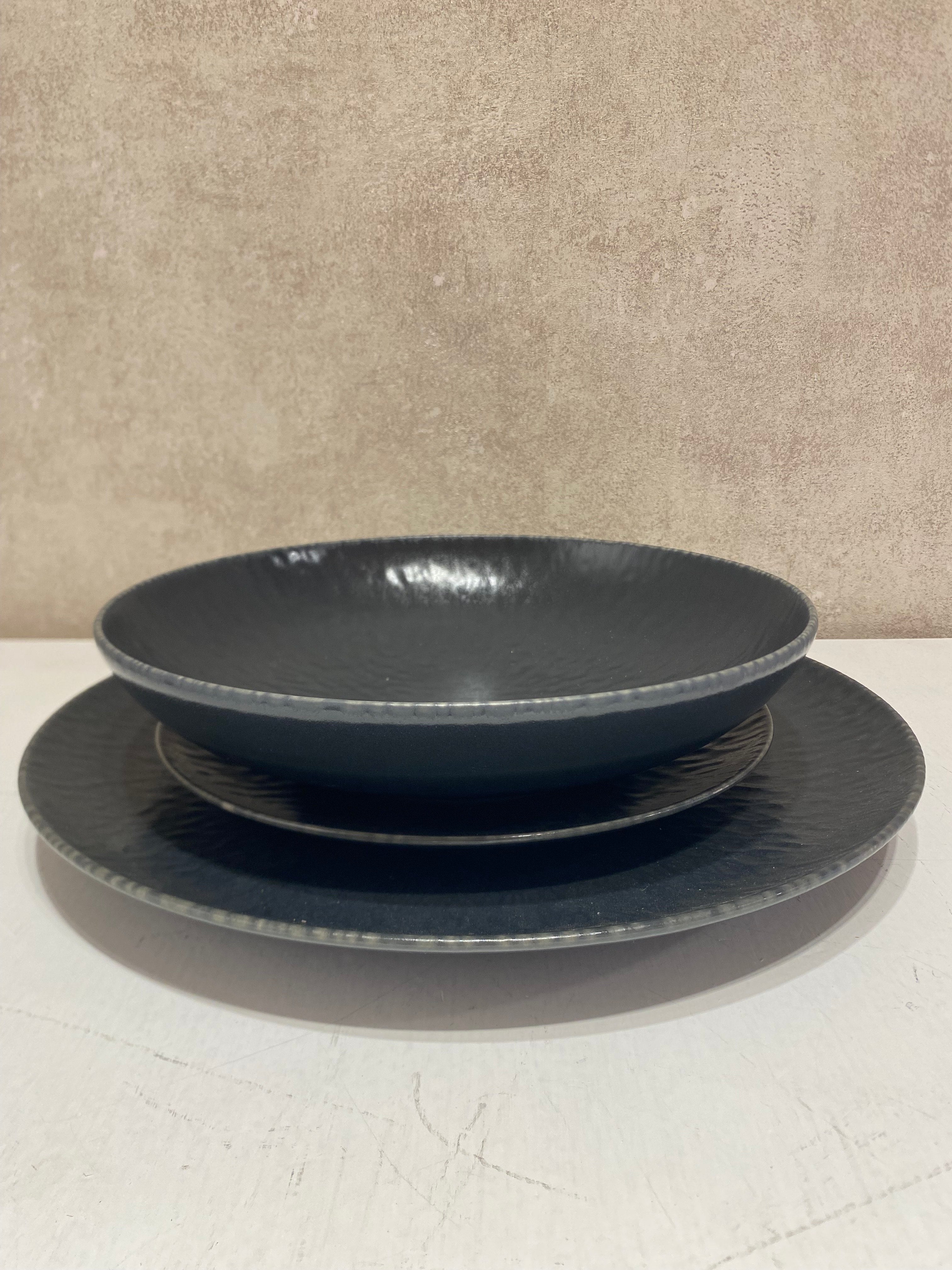 Piatti set 12pz NERO OPACO