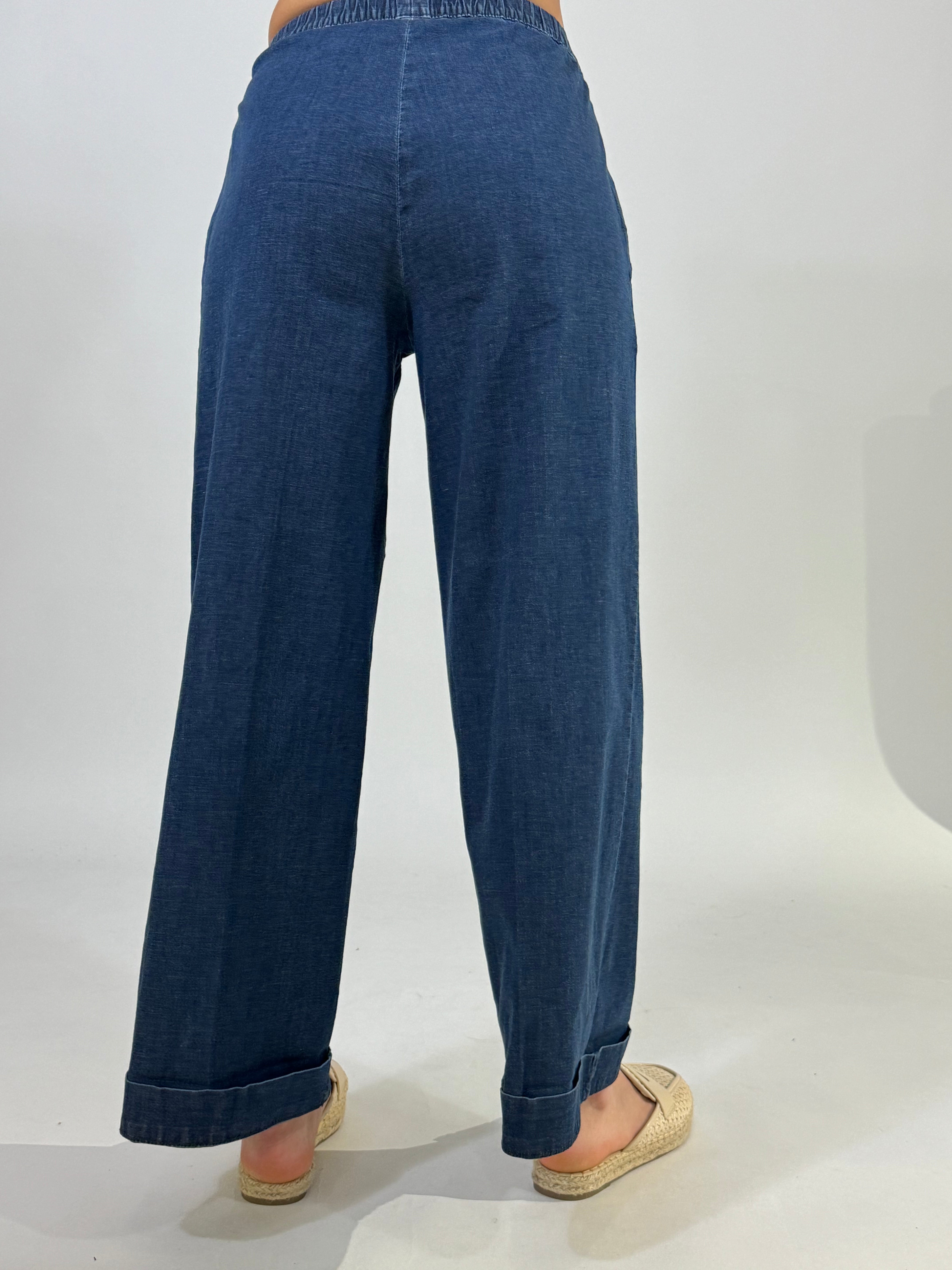 Pantalone Ragno jeans chambray CROPPED