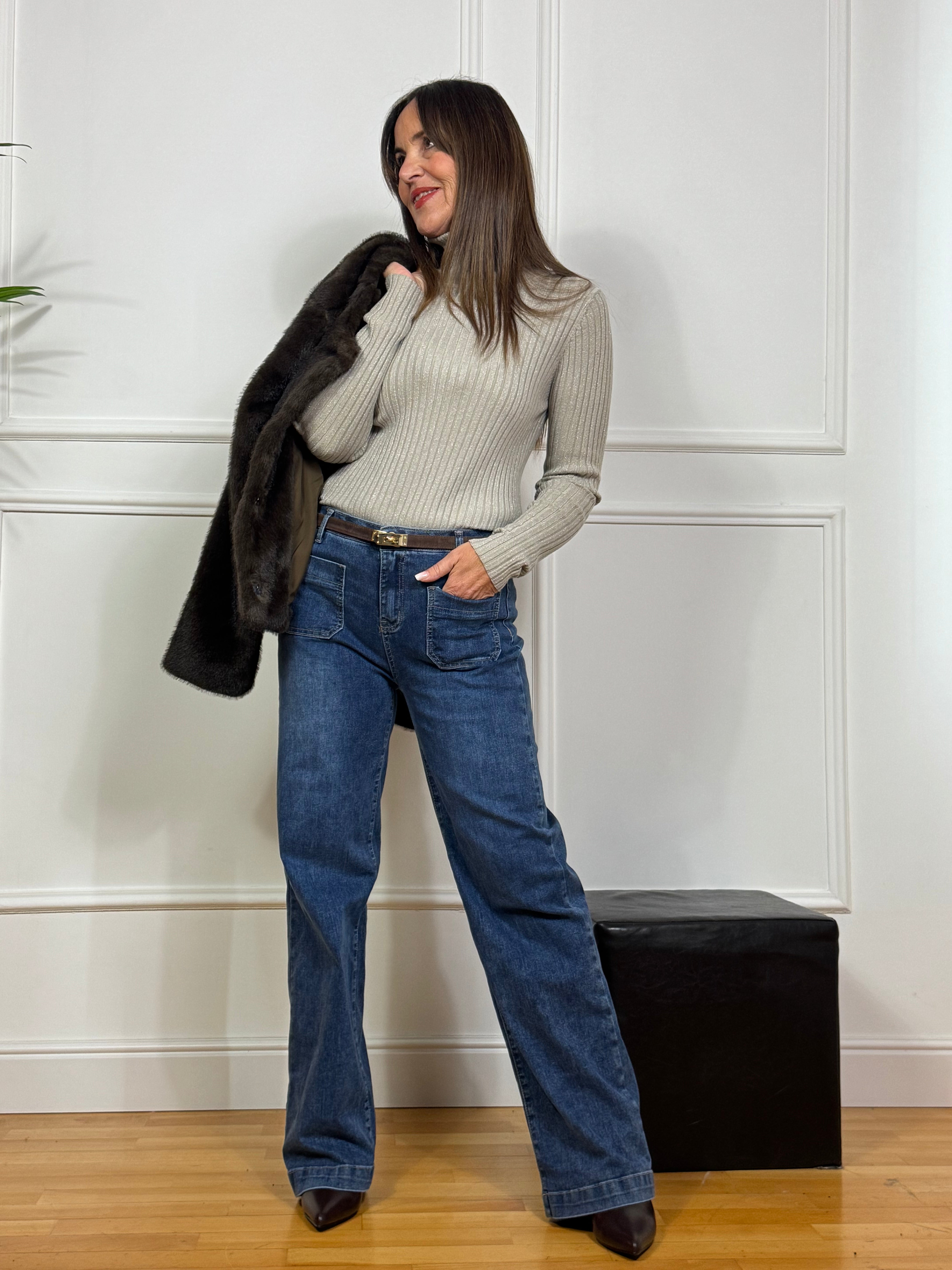 Maglia LUPETTO CANNETTATO Victoria ILMH LUREX