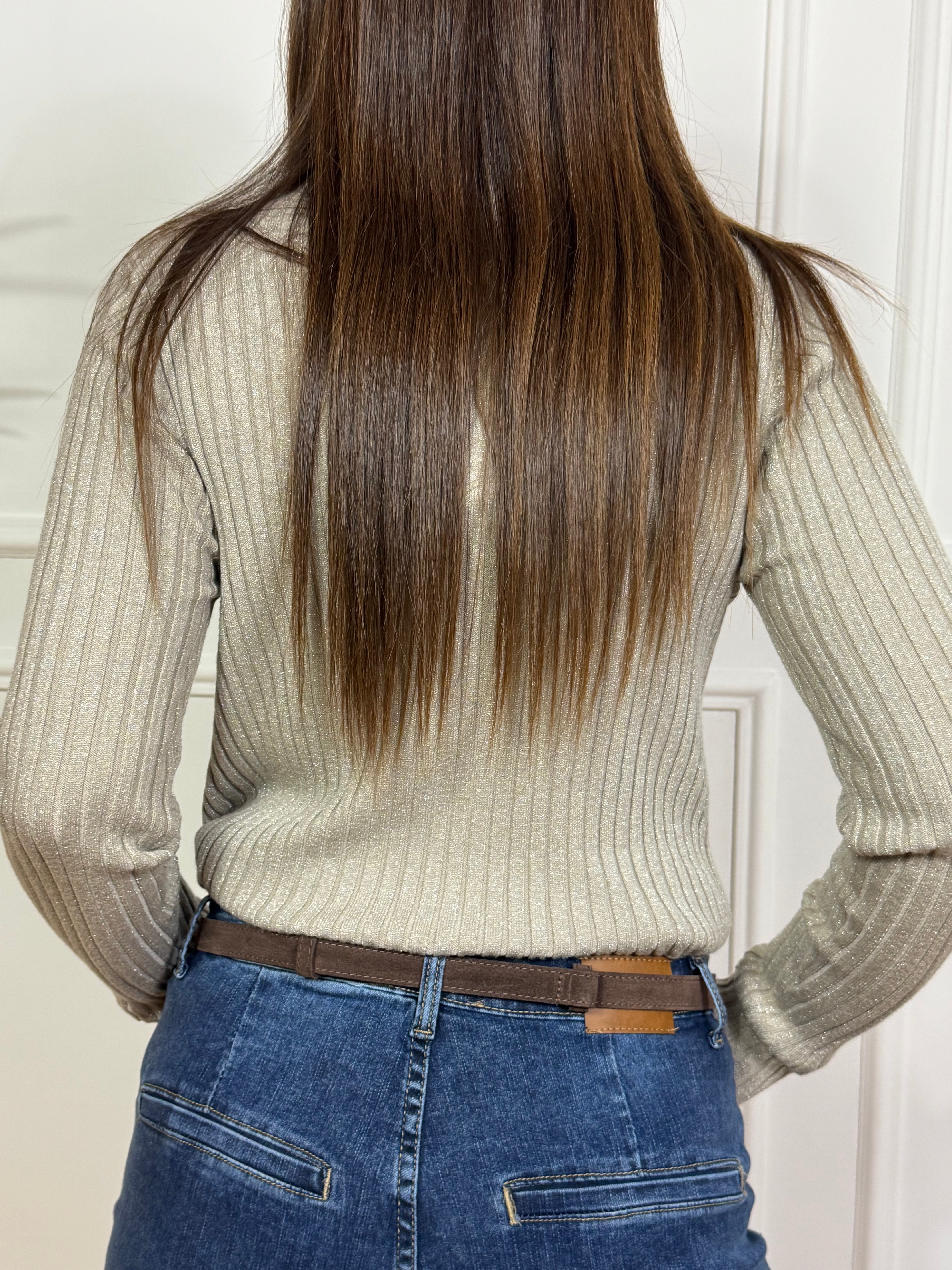 Maglia LUPETTO CANNETTATO Victoria ILMH LUREX