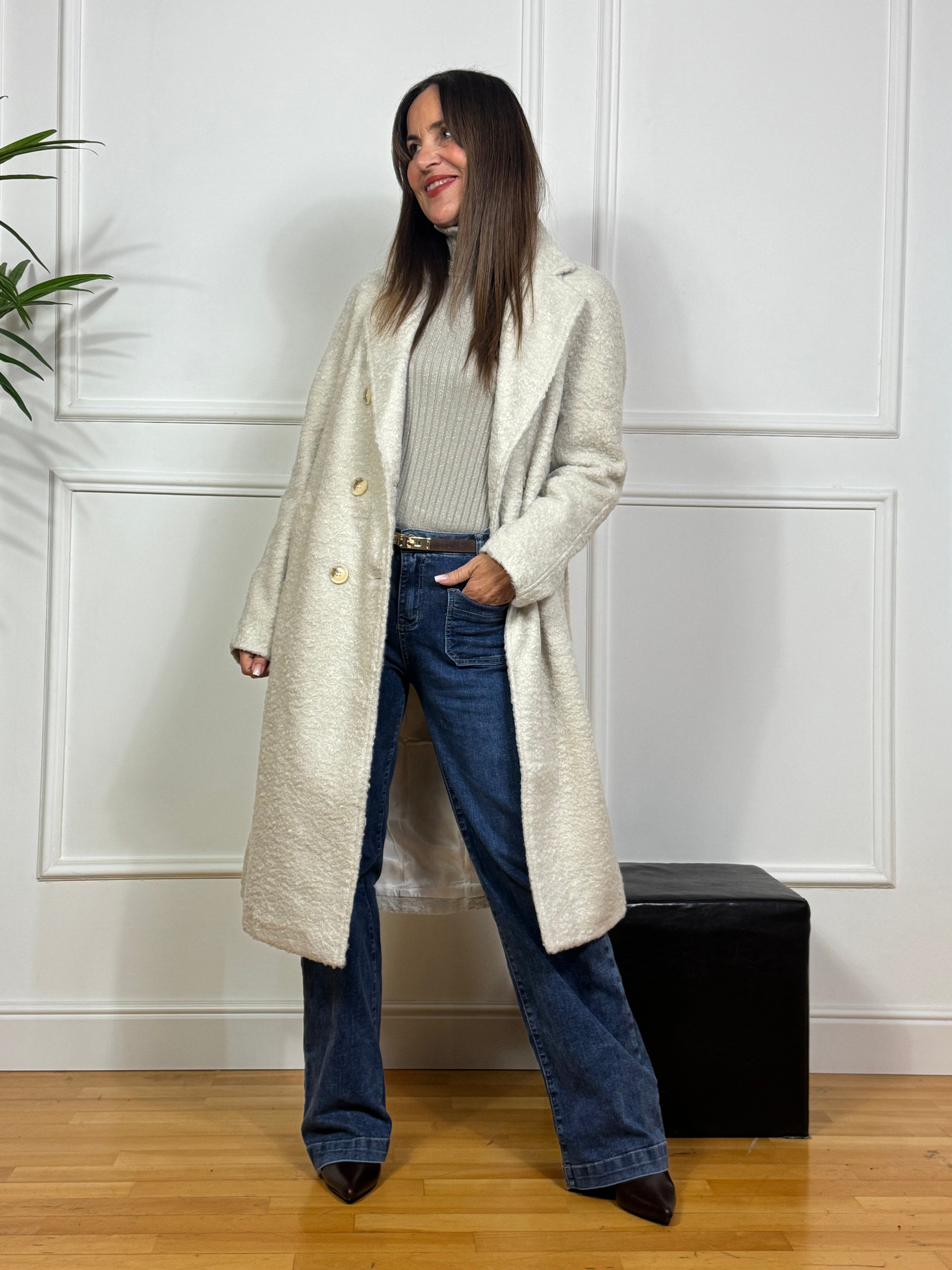 Cappotto Victoria ILMH doppiopetto TEDDY CON FUSCIACCA