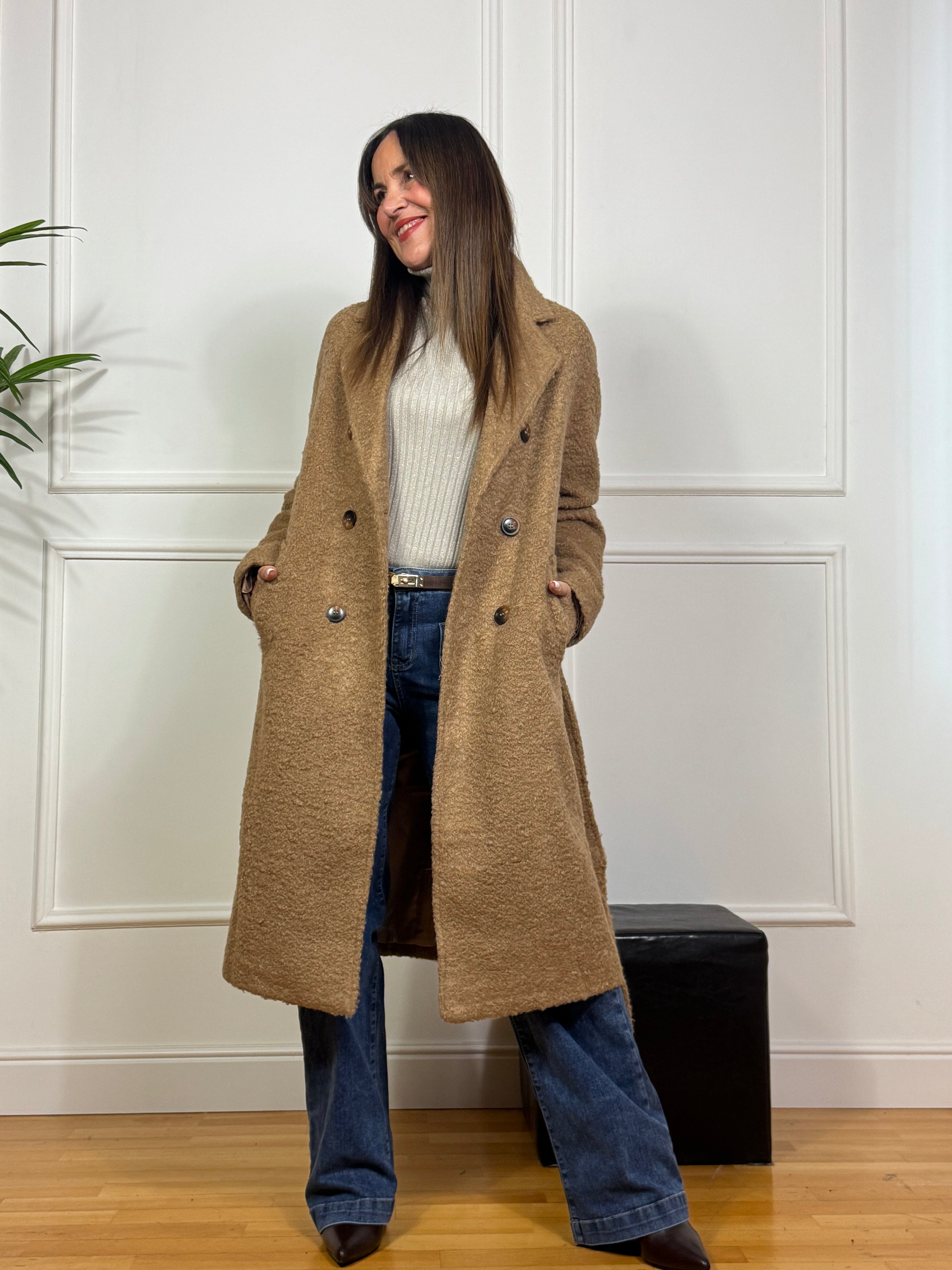 Cappotto Victoria ILMH doppiopetto TEDDY CON FUSCIACCA