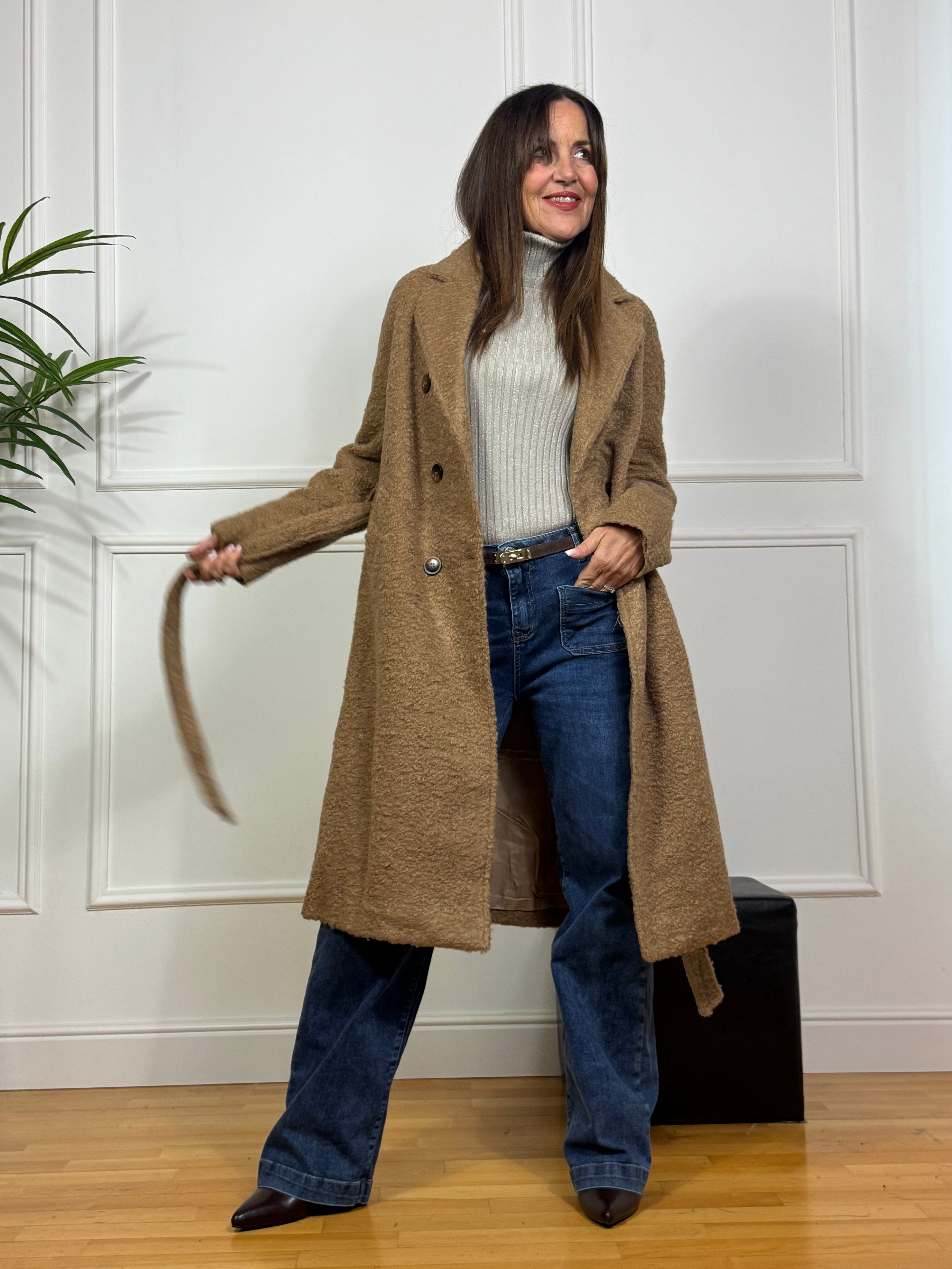 Cappotto Victoria ILMH doppiopetto TEDDY CON FUSCIACCA