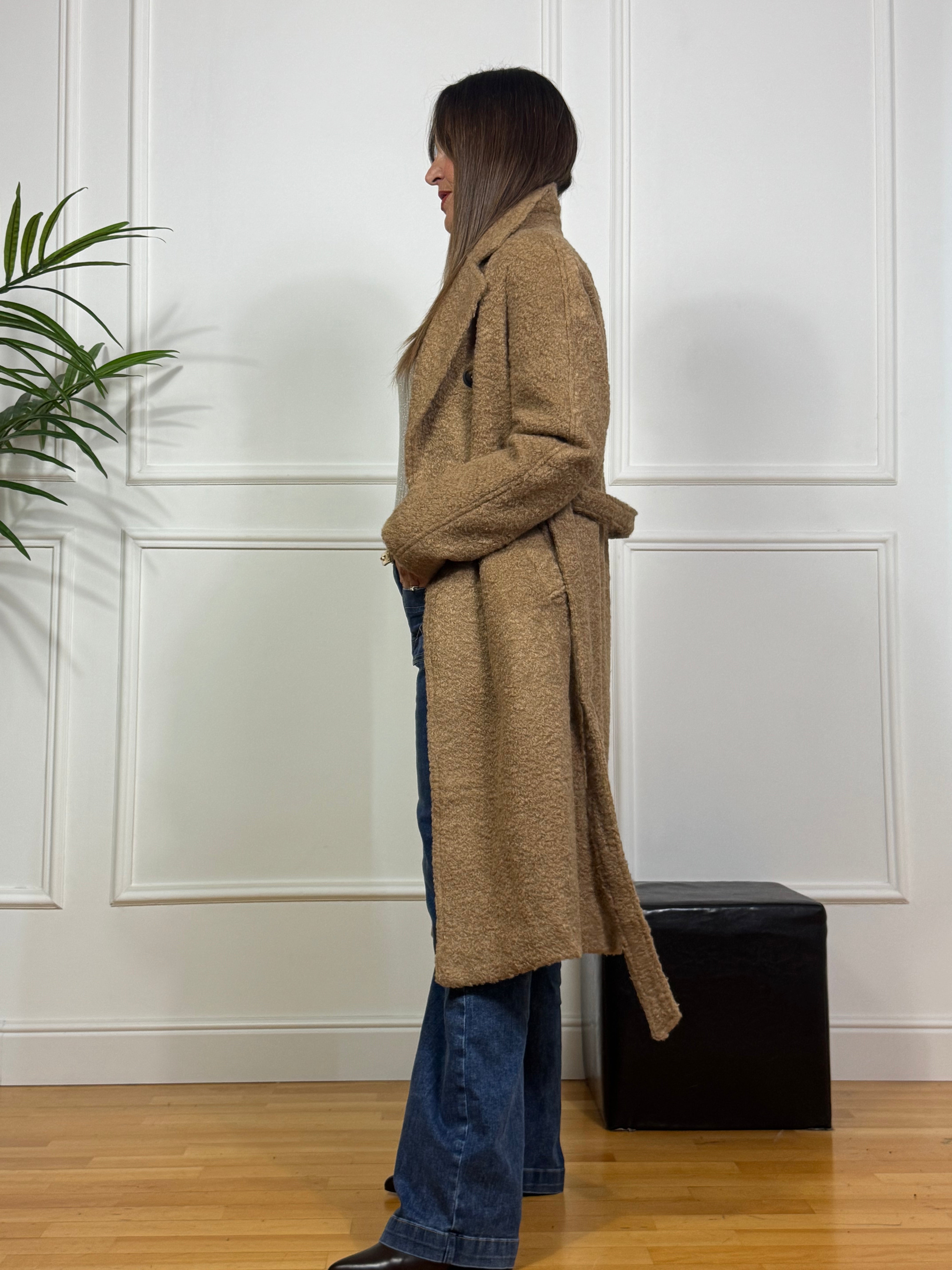 Cappotto Victoria ILMH doppiopetto TEDDY CON FUSCIACCA