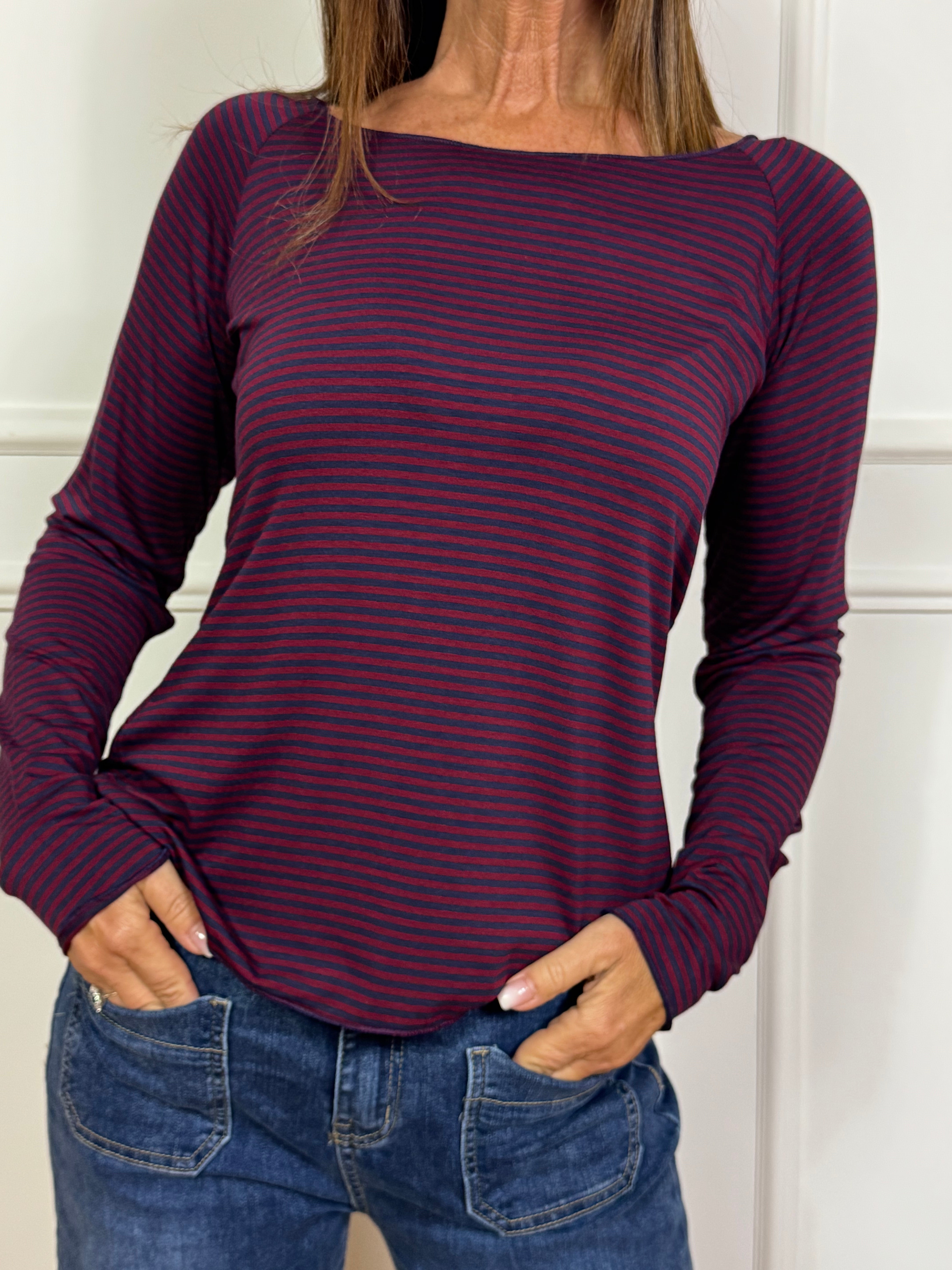 Maglia seconda pelle Victoria ILMH BARCHETTA A RIGHE