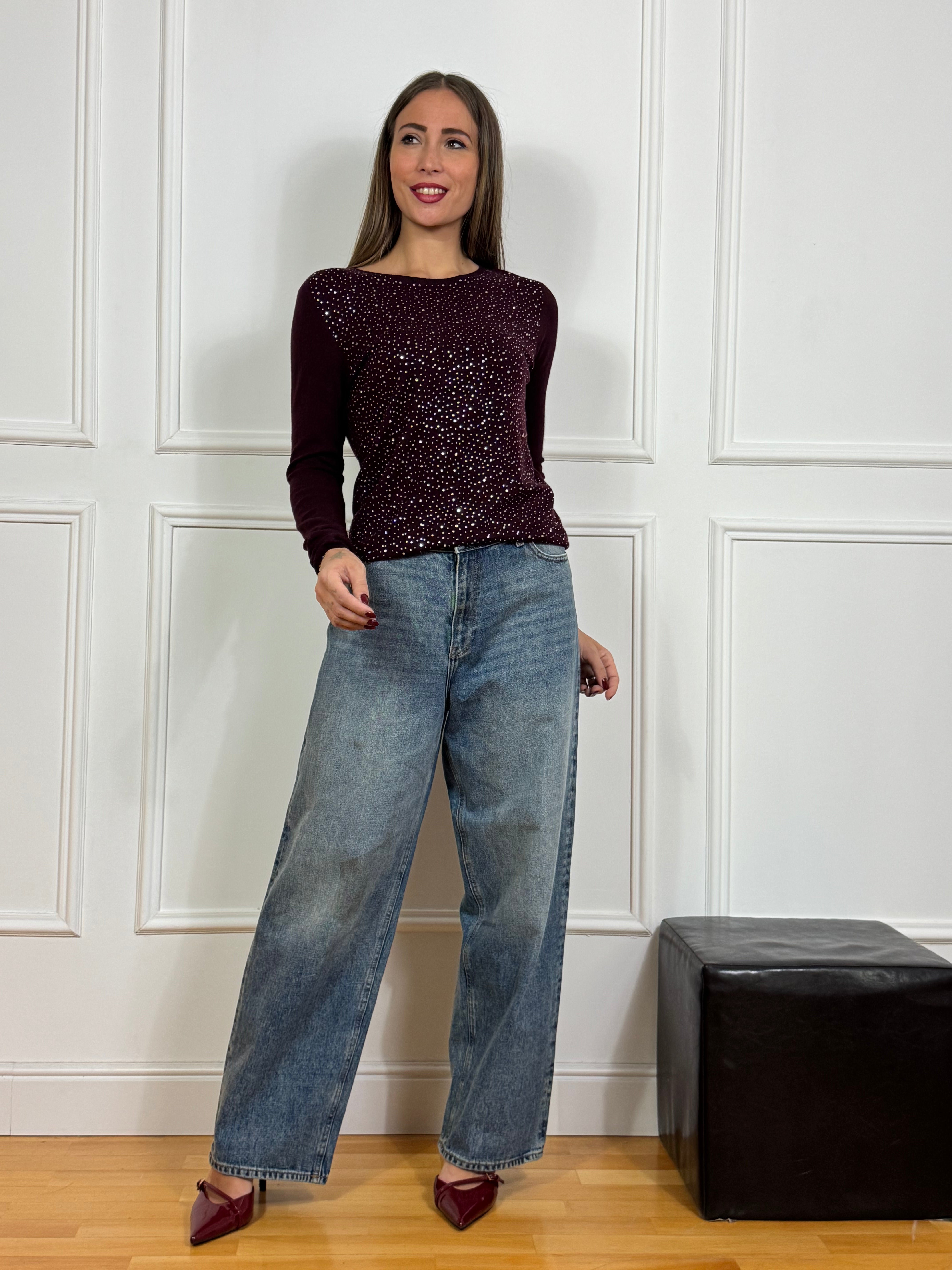 Jeans JJXX KYOTO WENDY BAGGY - Low waist Dropped crotch EFFETTO MACCHIATO