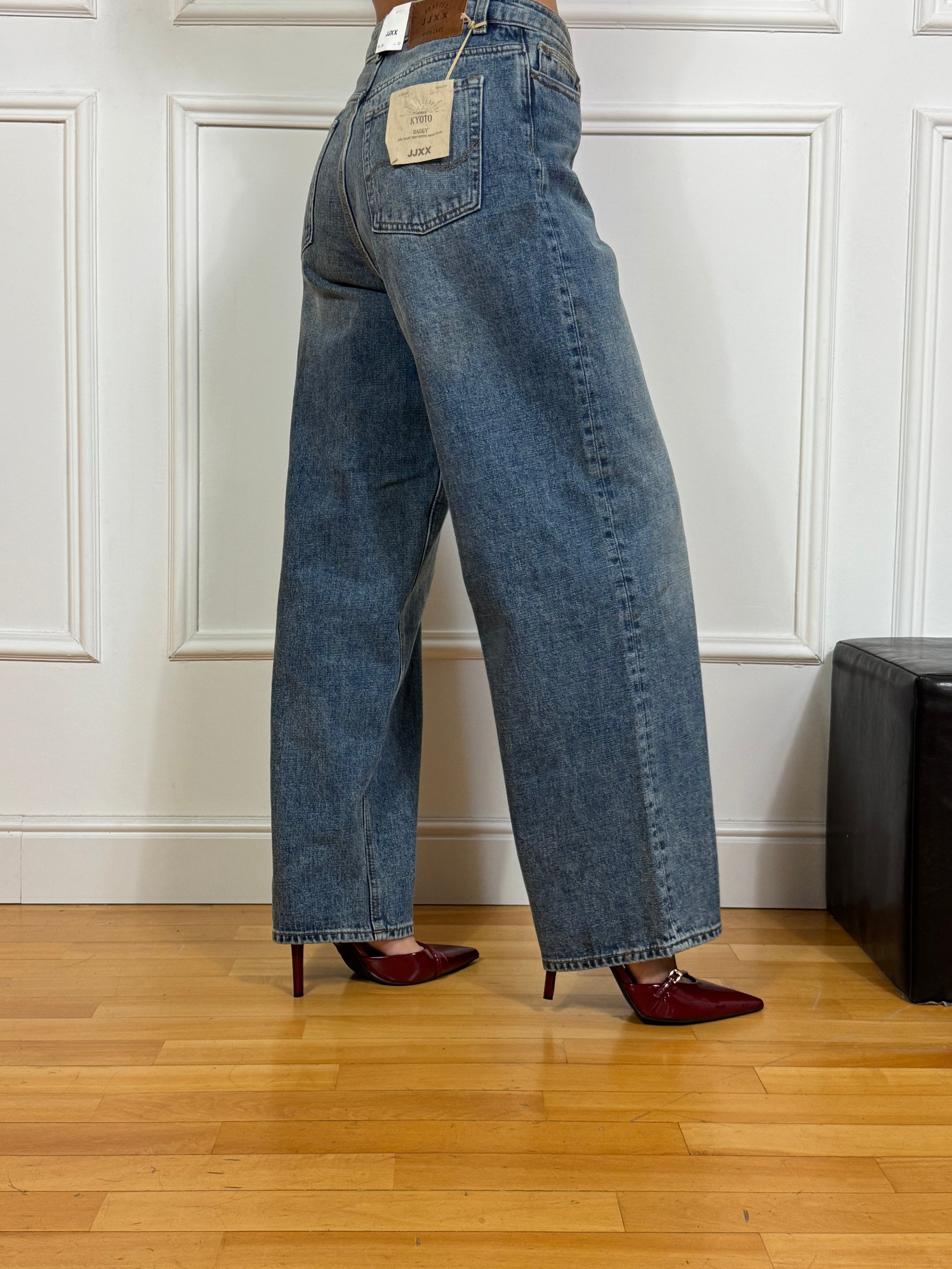 Jeans JJXX KYOTO WENDY BAGGY - Low waist Dropped crotch EFFETTO MACCHIATO