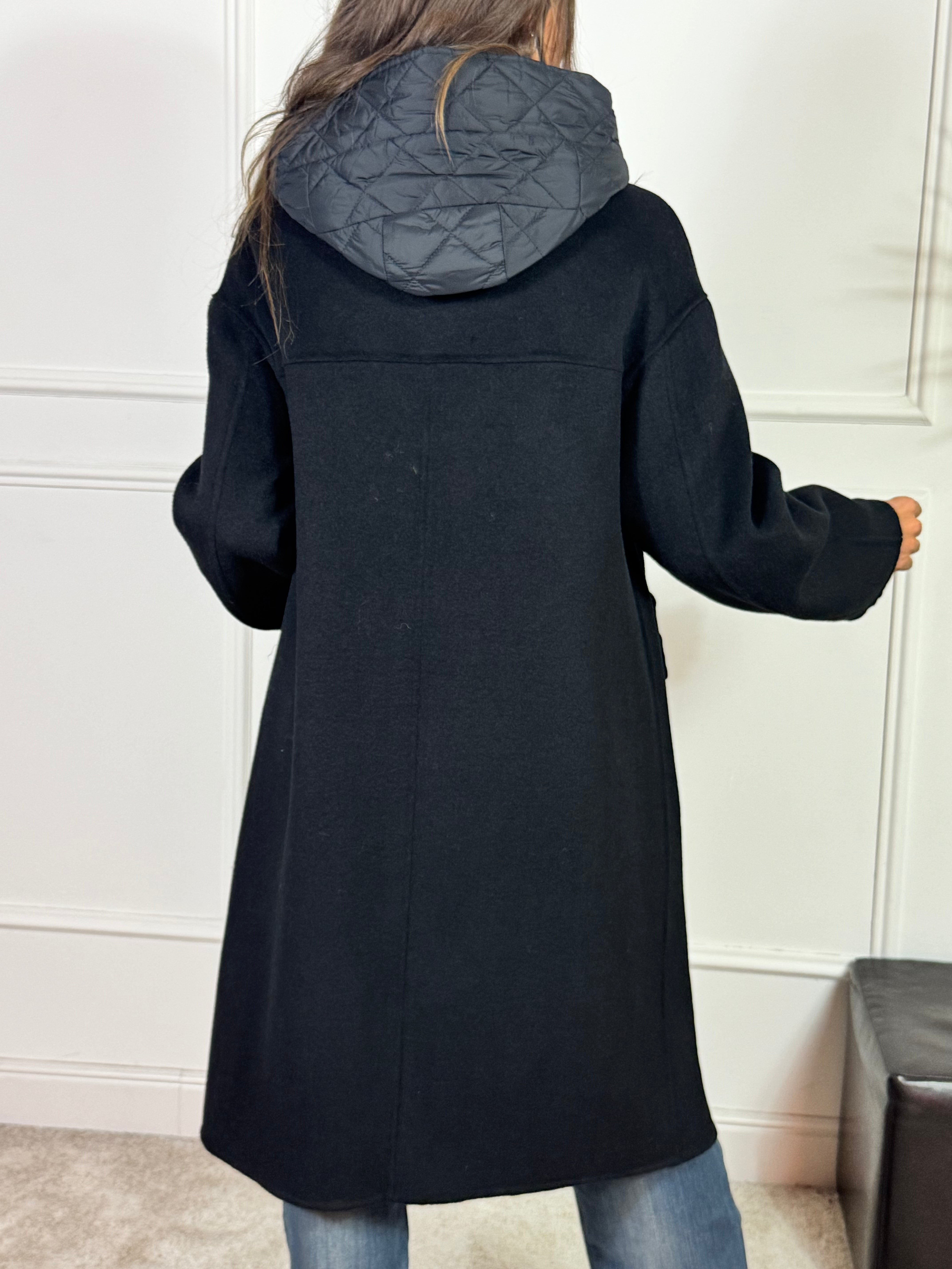 Cappotto montgomery + gilet con cappuccio Susy Mix