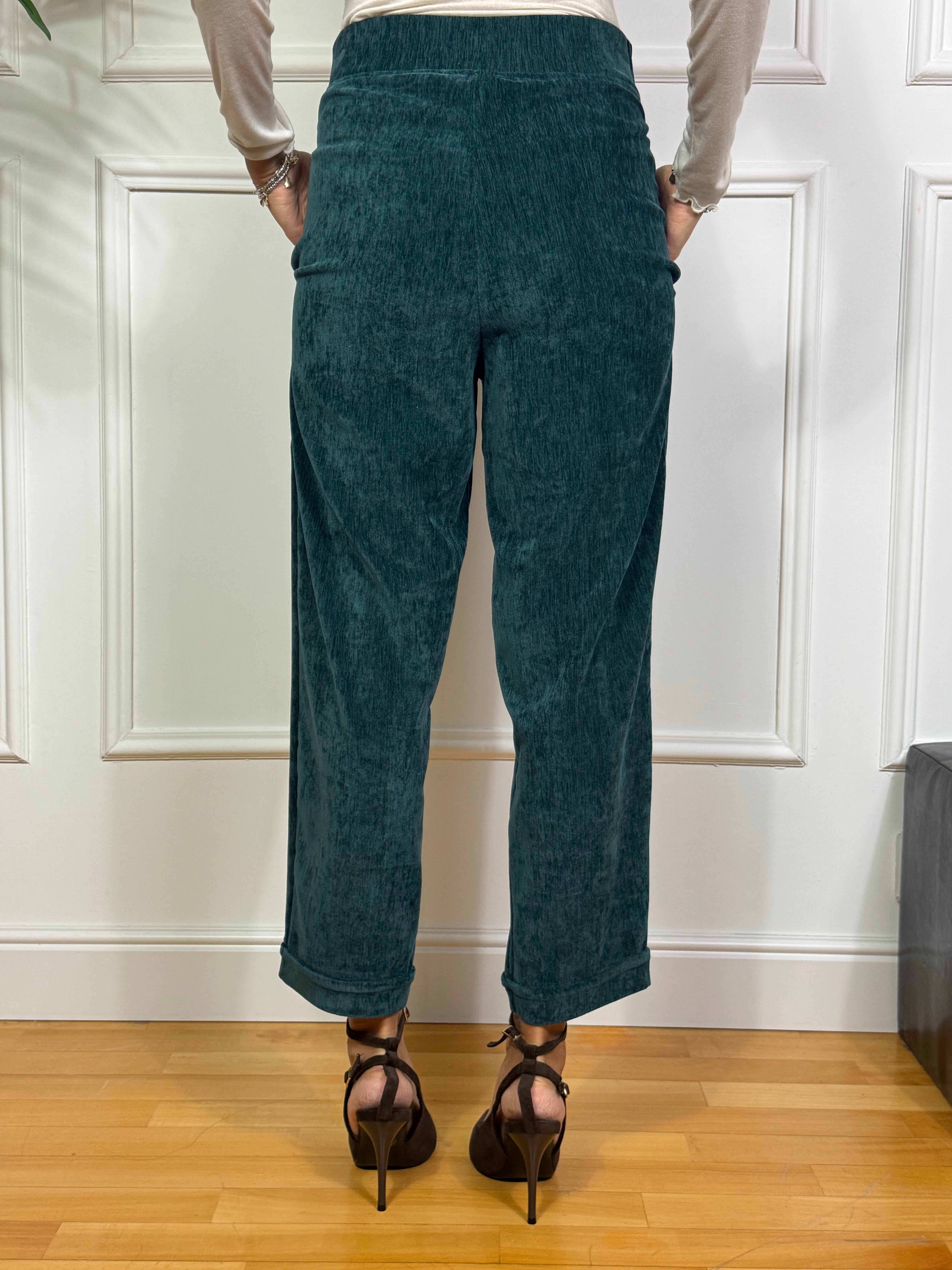 Pantalone a ovetto in velluto Susy Mix