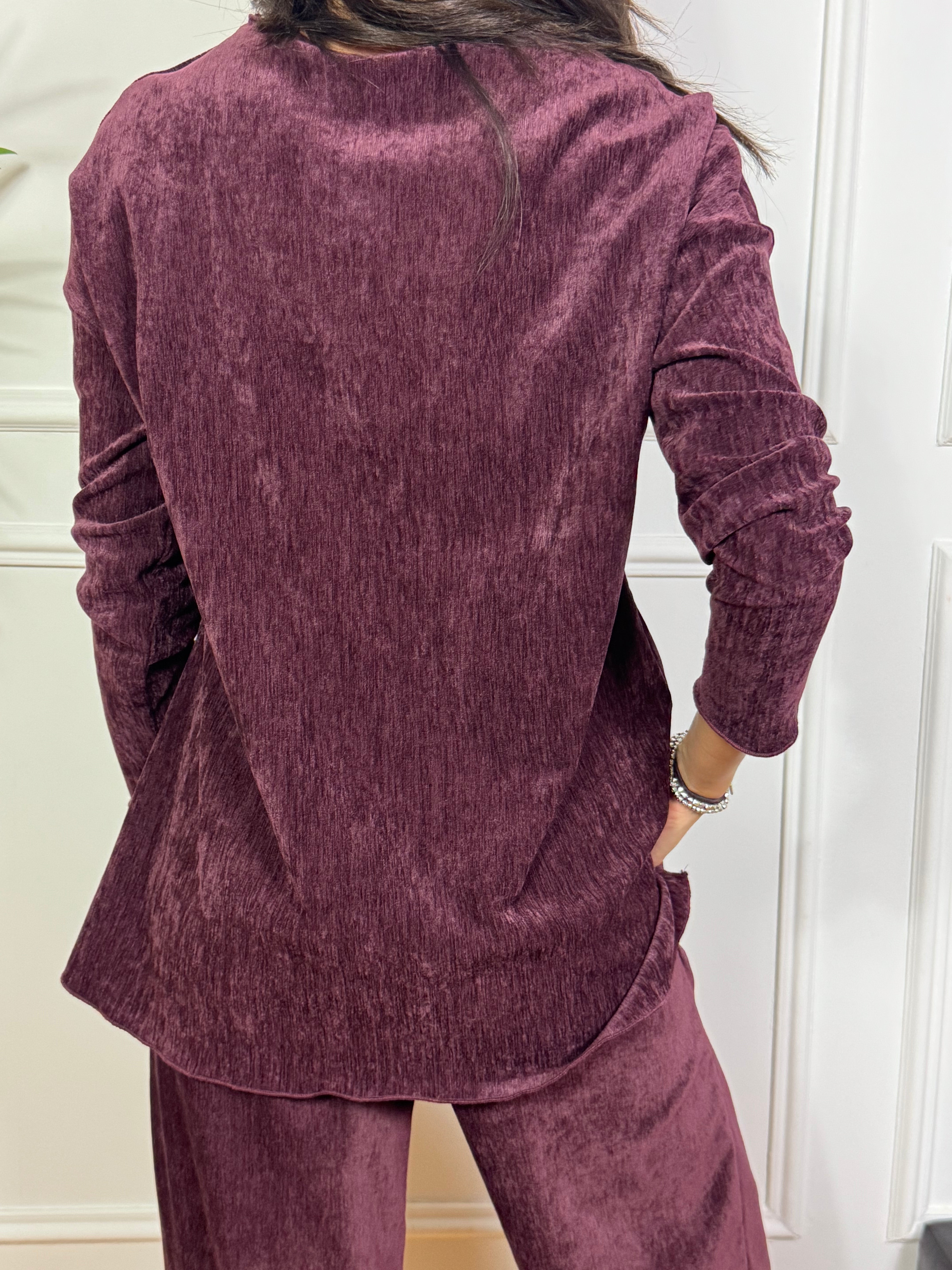 Maglia felpa in velluto Susy Mix