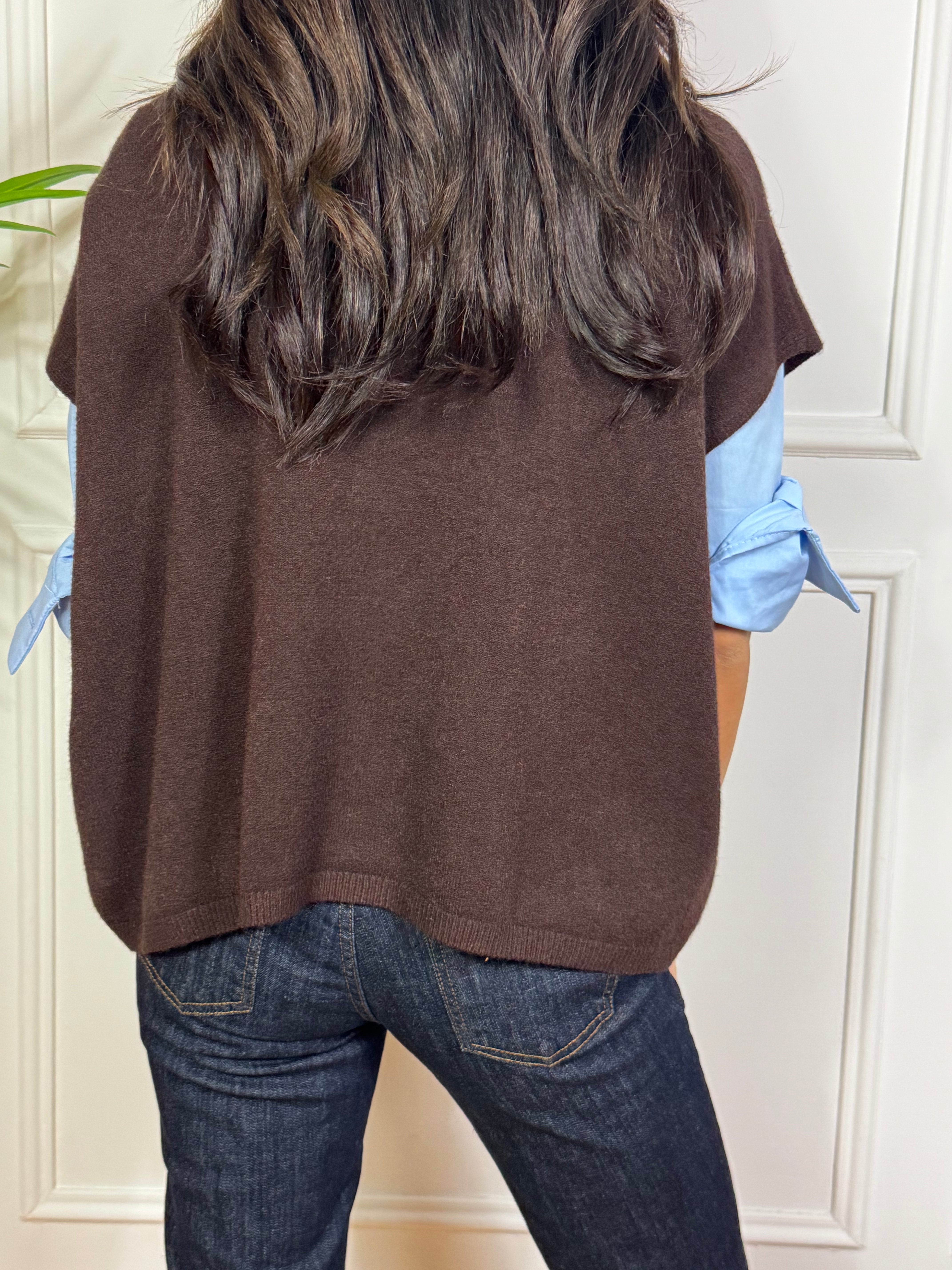 Maglia poncho collo alto Kikisix