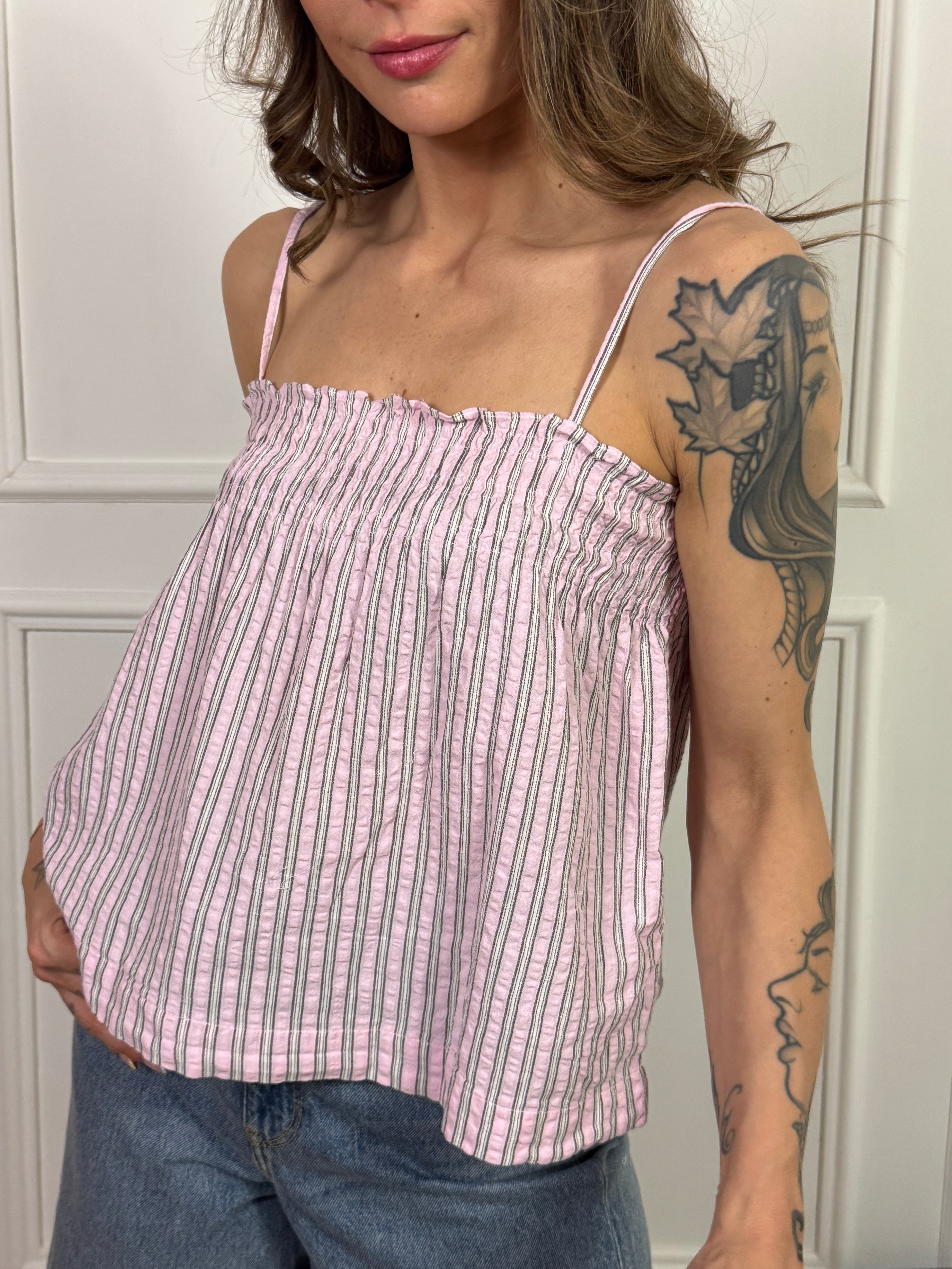 Top JJXX modello ZOE fantasia RIGHINE VERTICALI