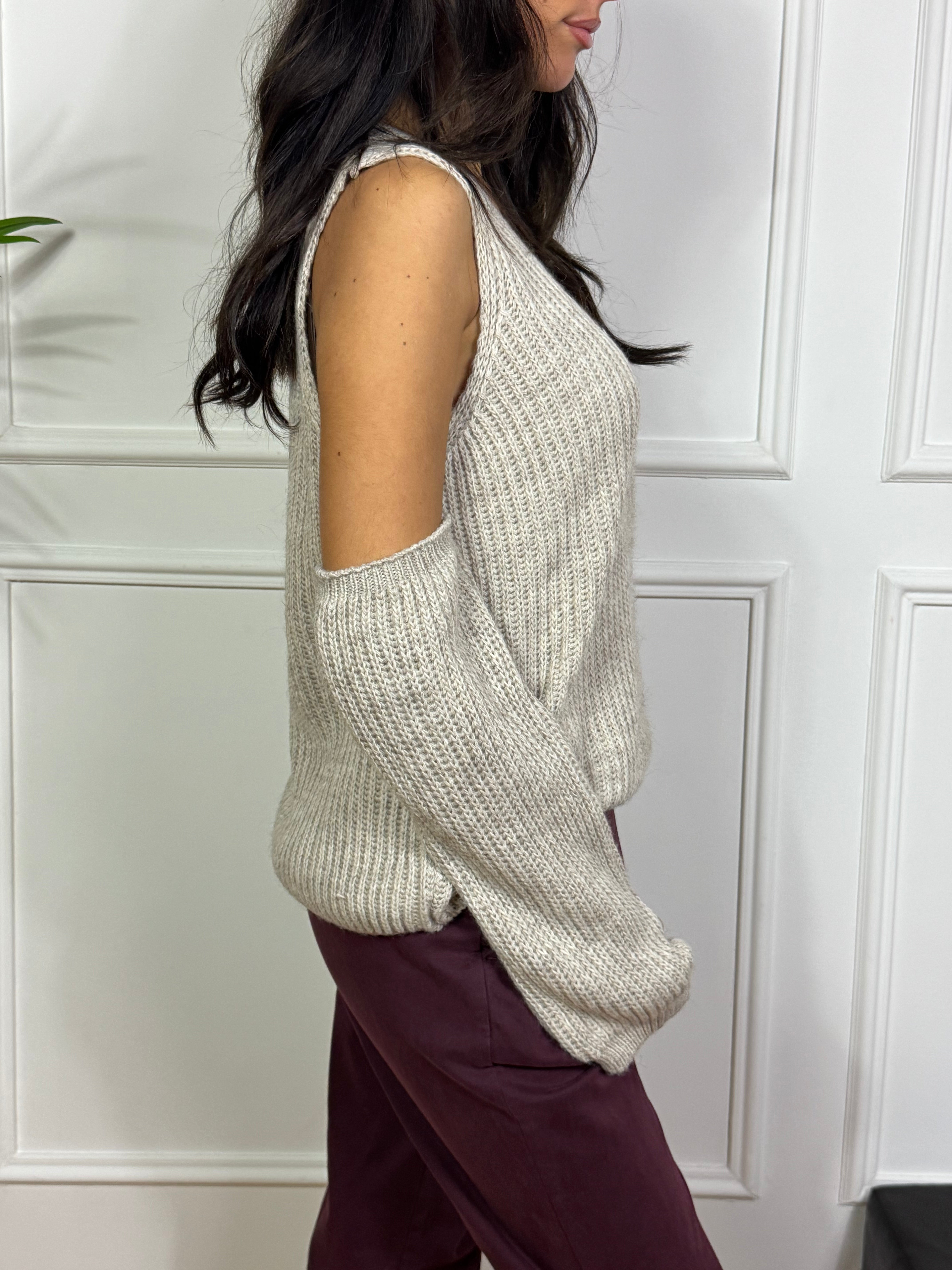 Gilet scollo V KIKISIX con manicotti