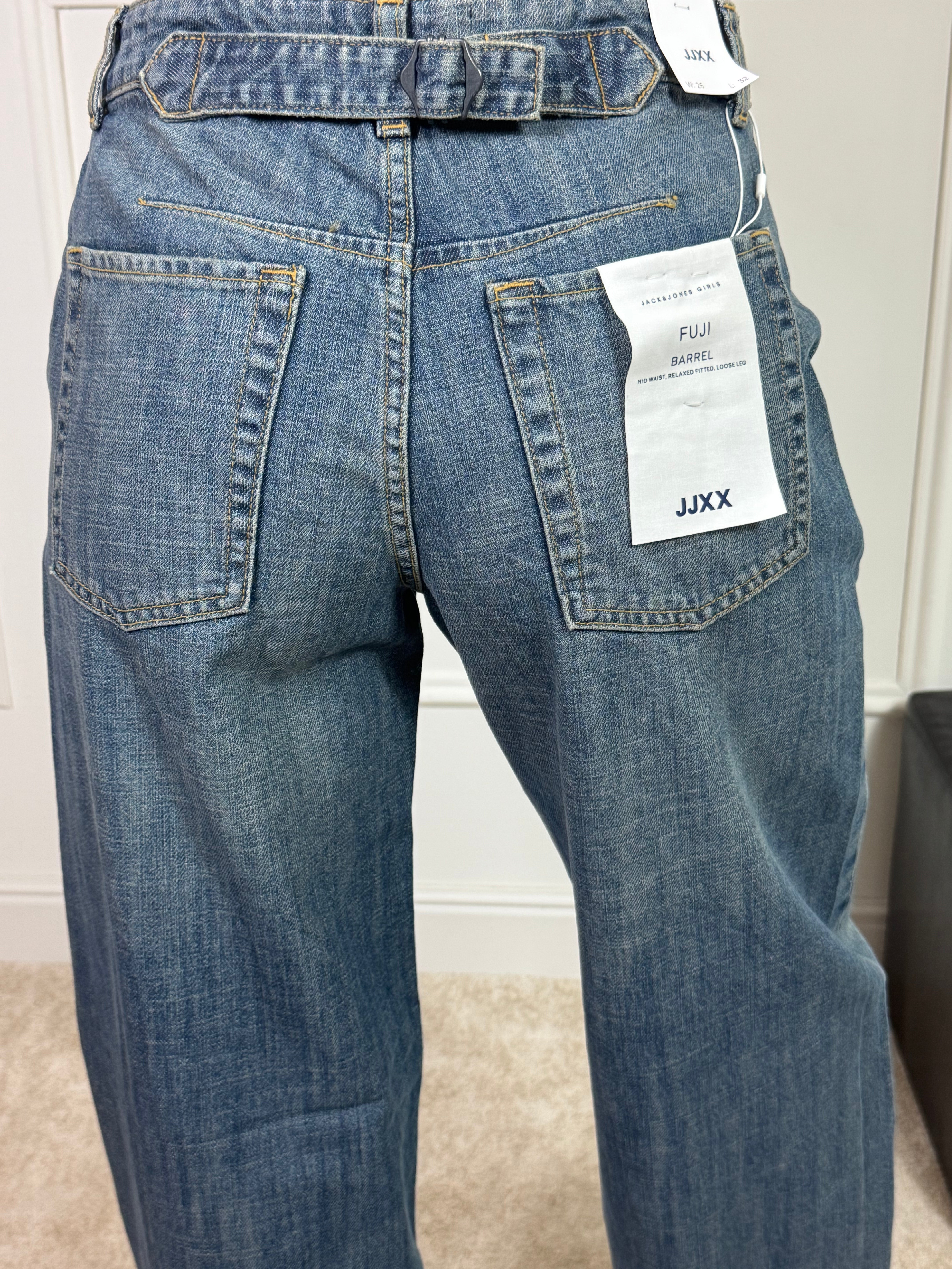 Jeans JJXX modello FUJI EDNA BARREL - colore MEDIUM BLUE DENIM