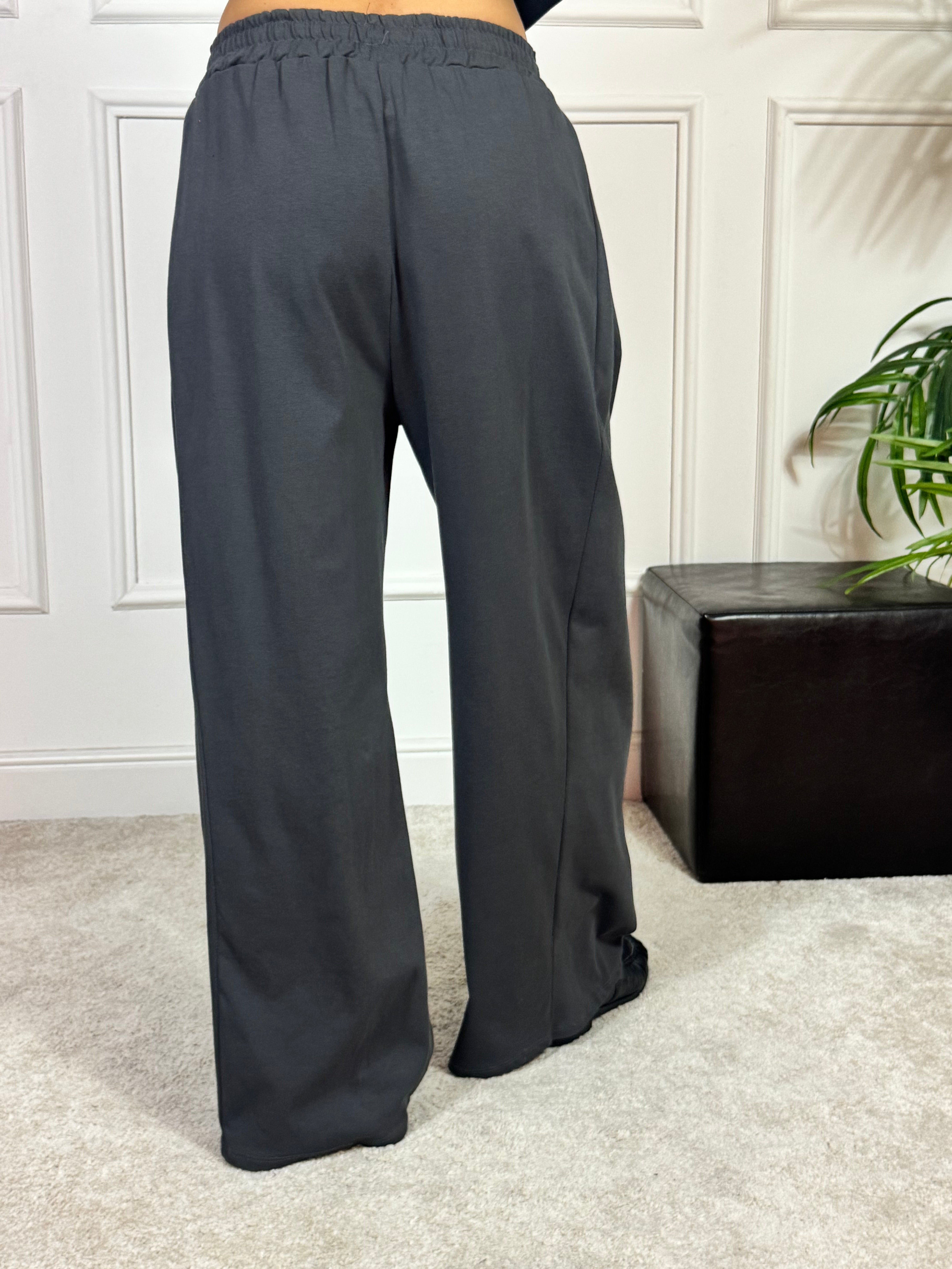 Pantalone garzato con coulisse Kikisix PALAZZO CON PINCES LATERALE