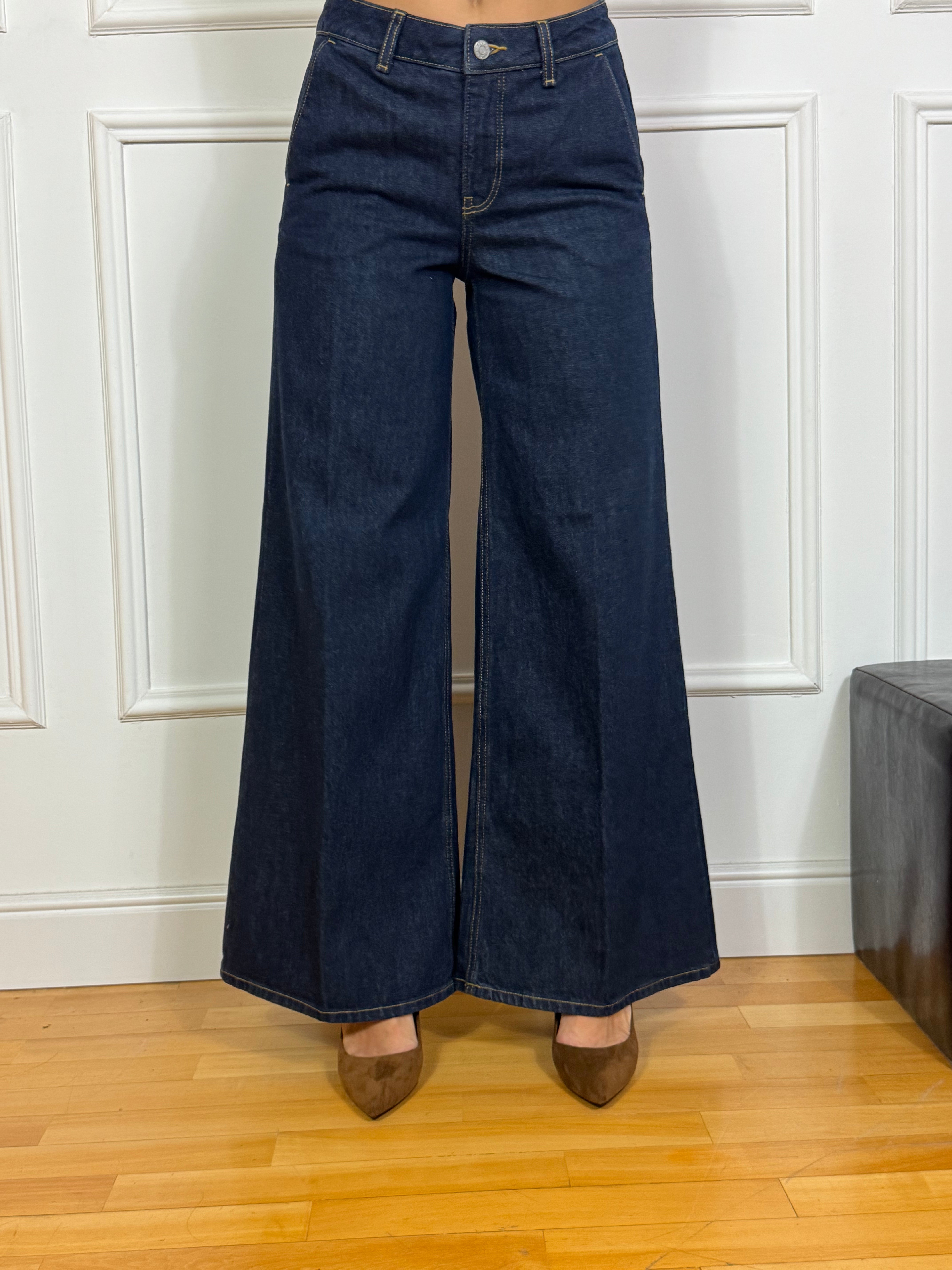 Jeans JJXX PALMA KARLA - EXTRA WIDE - Blu scuro