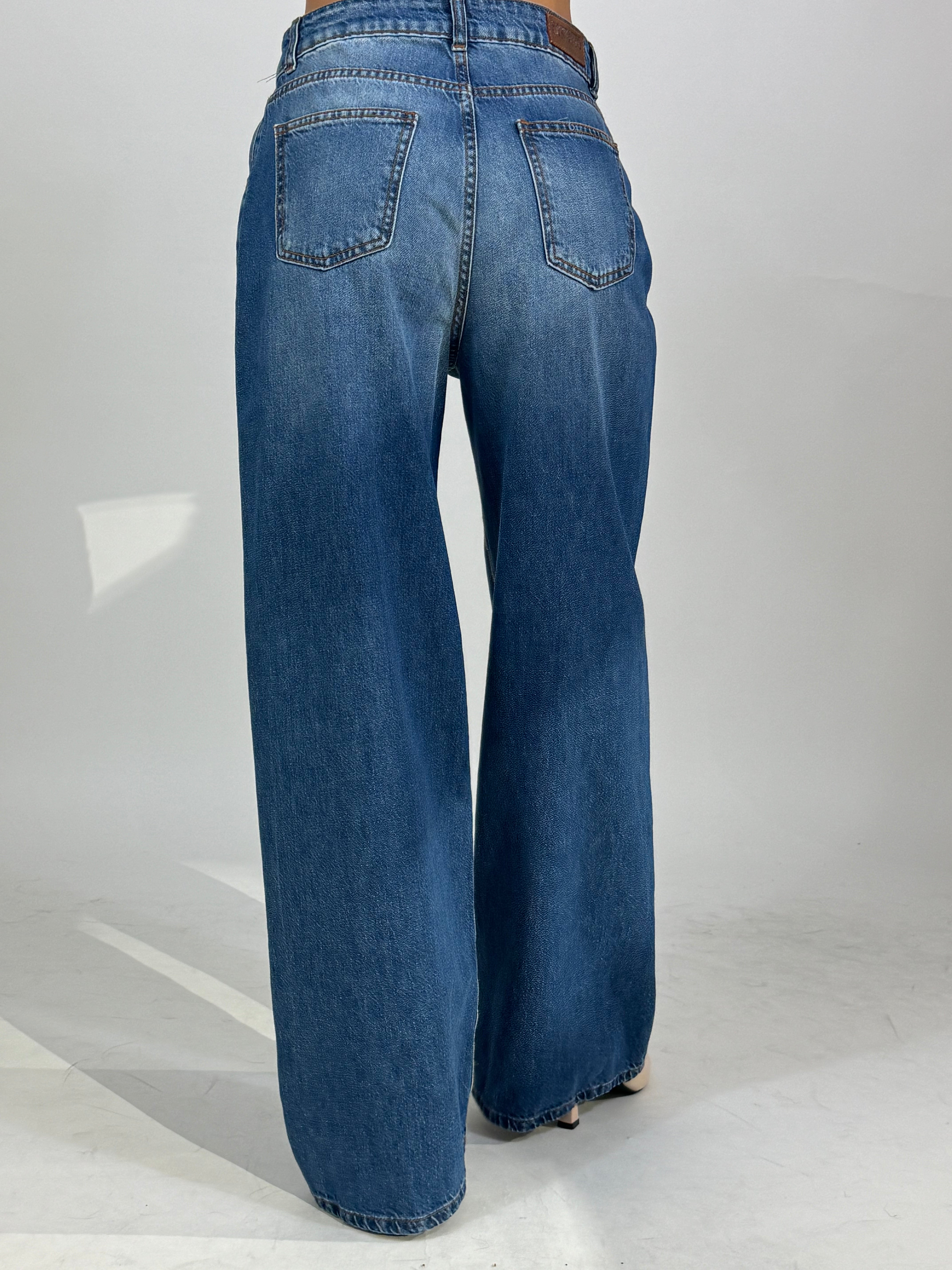 Jeans Kontatto FEDE vita bassa palazzo loose