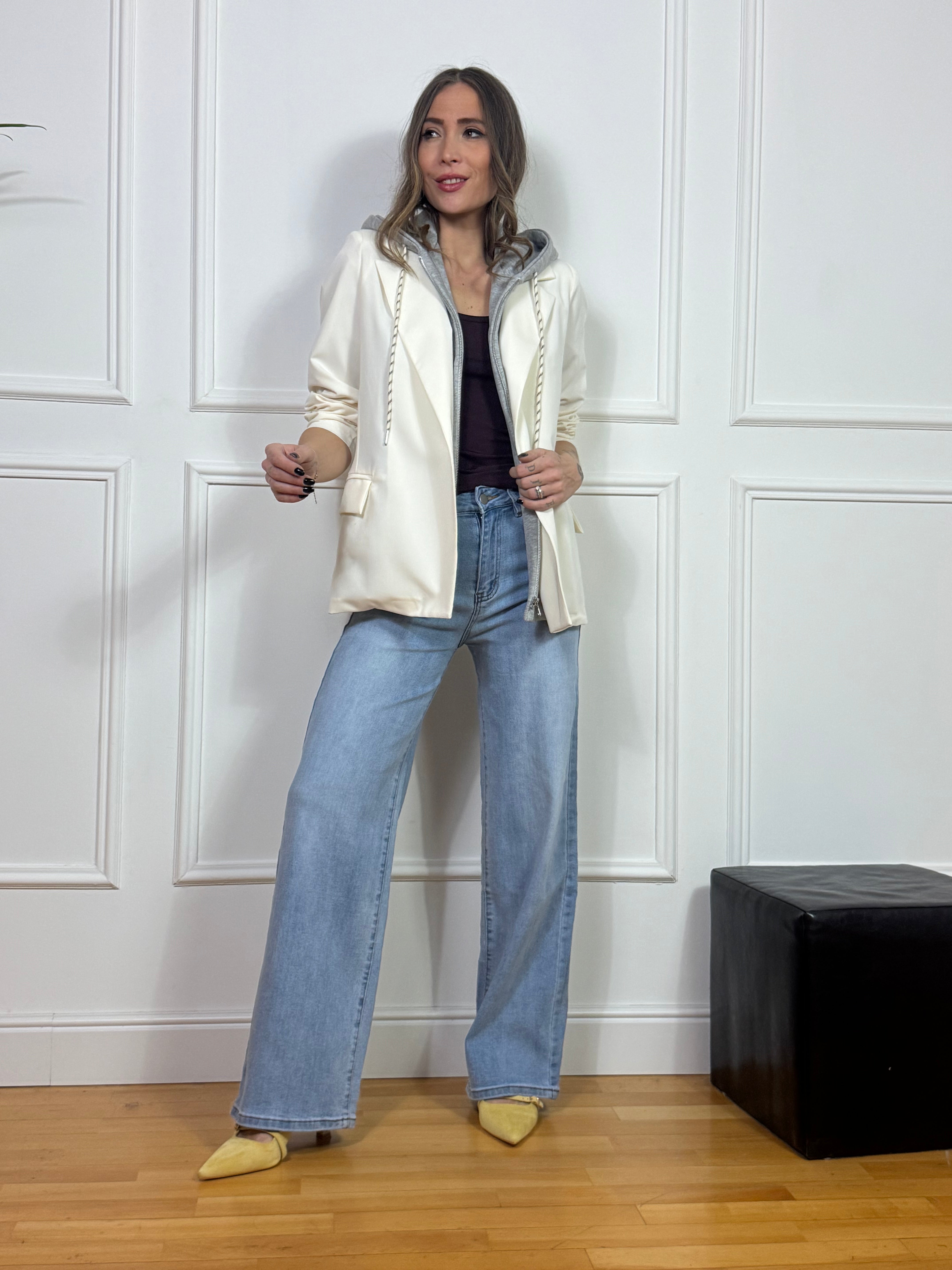 Jeans Kikisix PALAZZO 5 TASCHE BLU CHIARO - PALAZZO LISCIO