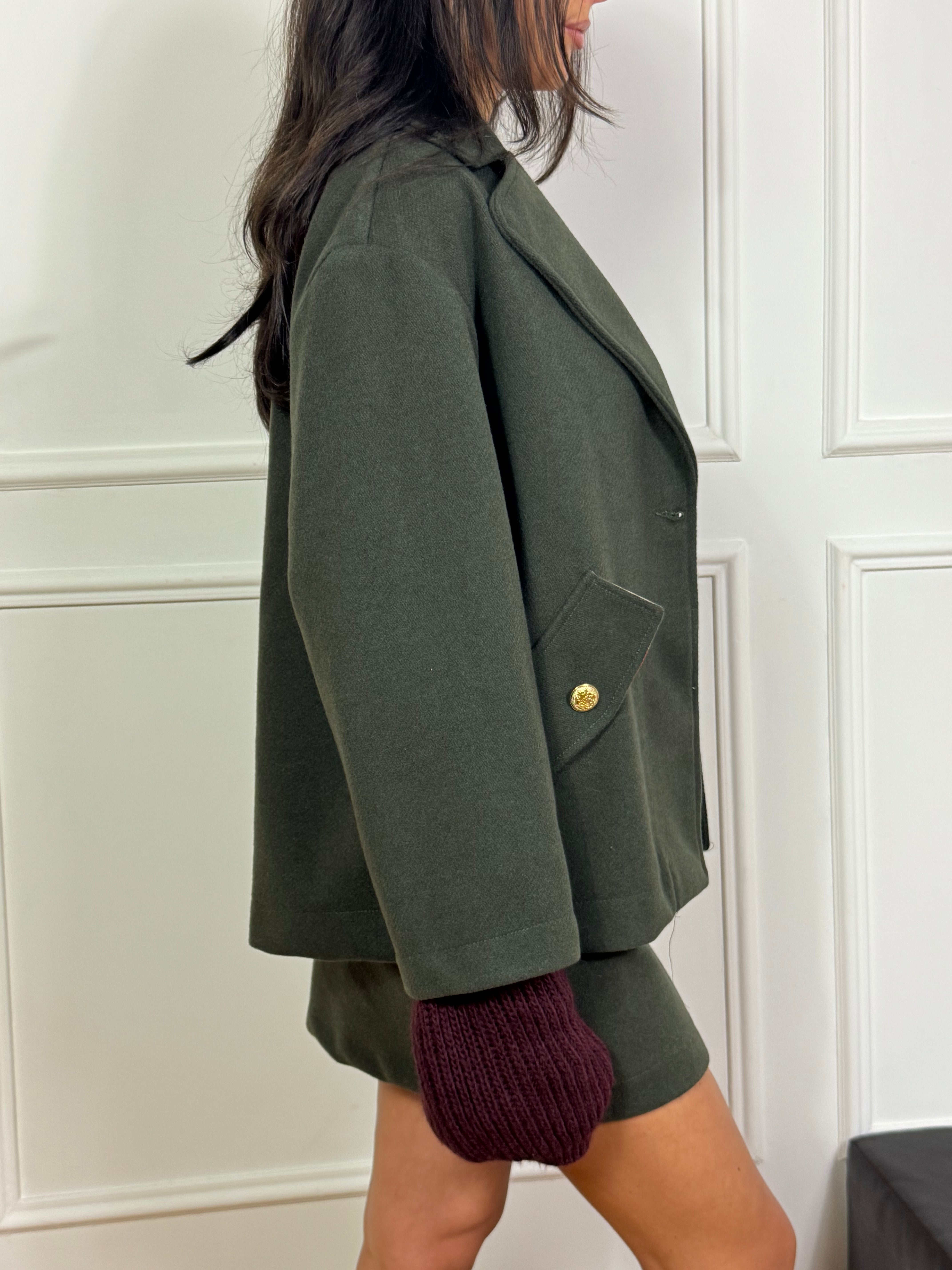 Giacca in pannetto military Kikisix