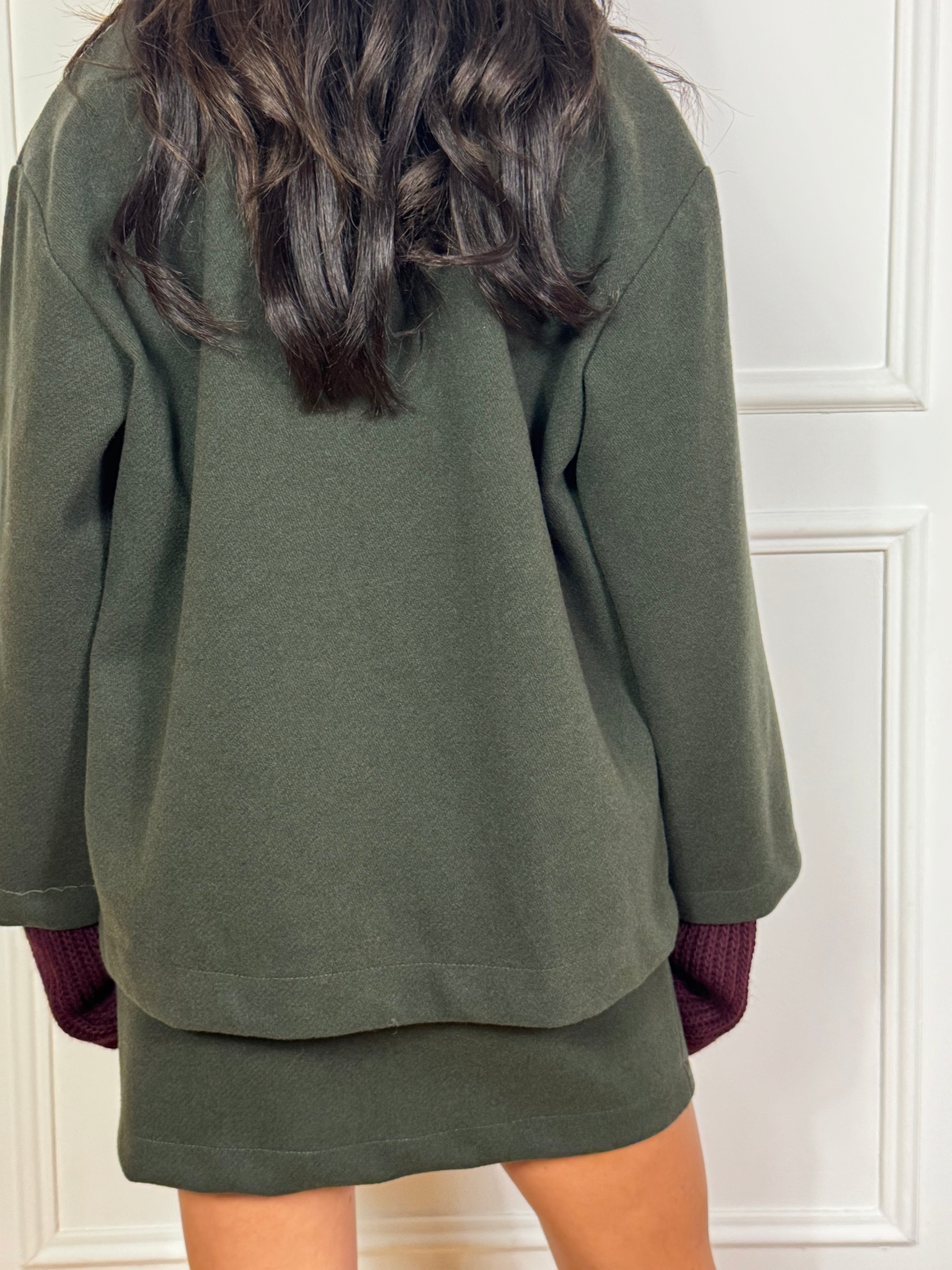 Giacca in pannetto military Kikisix